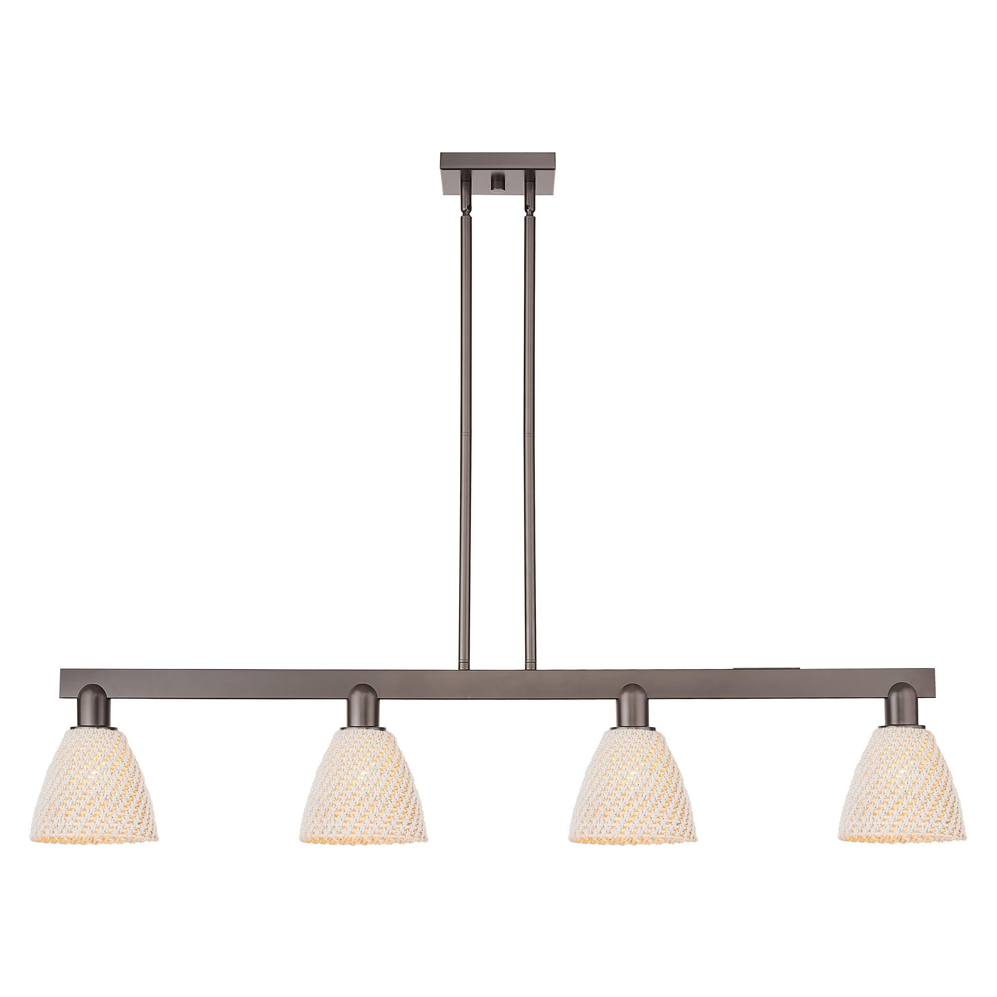Shown in Oil Rubbed Bronze finish and Natural shade