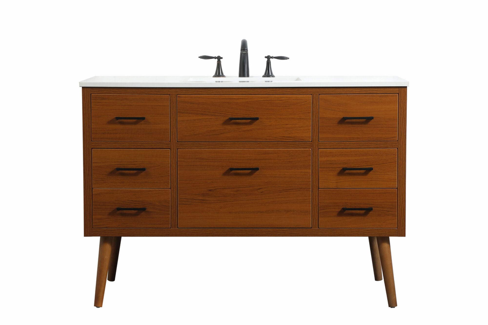 Shown in Teak finish
