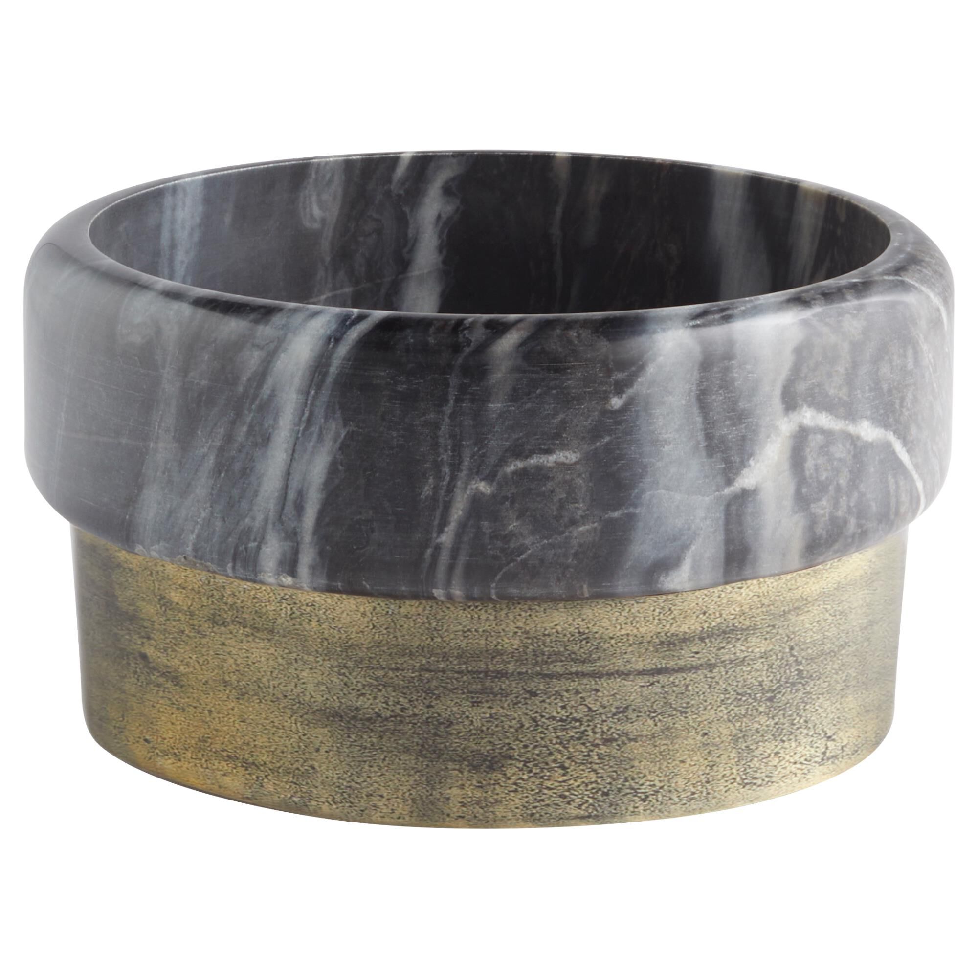 Shown in Antique Brass and Grey Marble finish