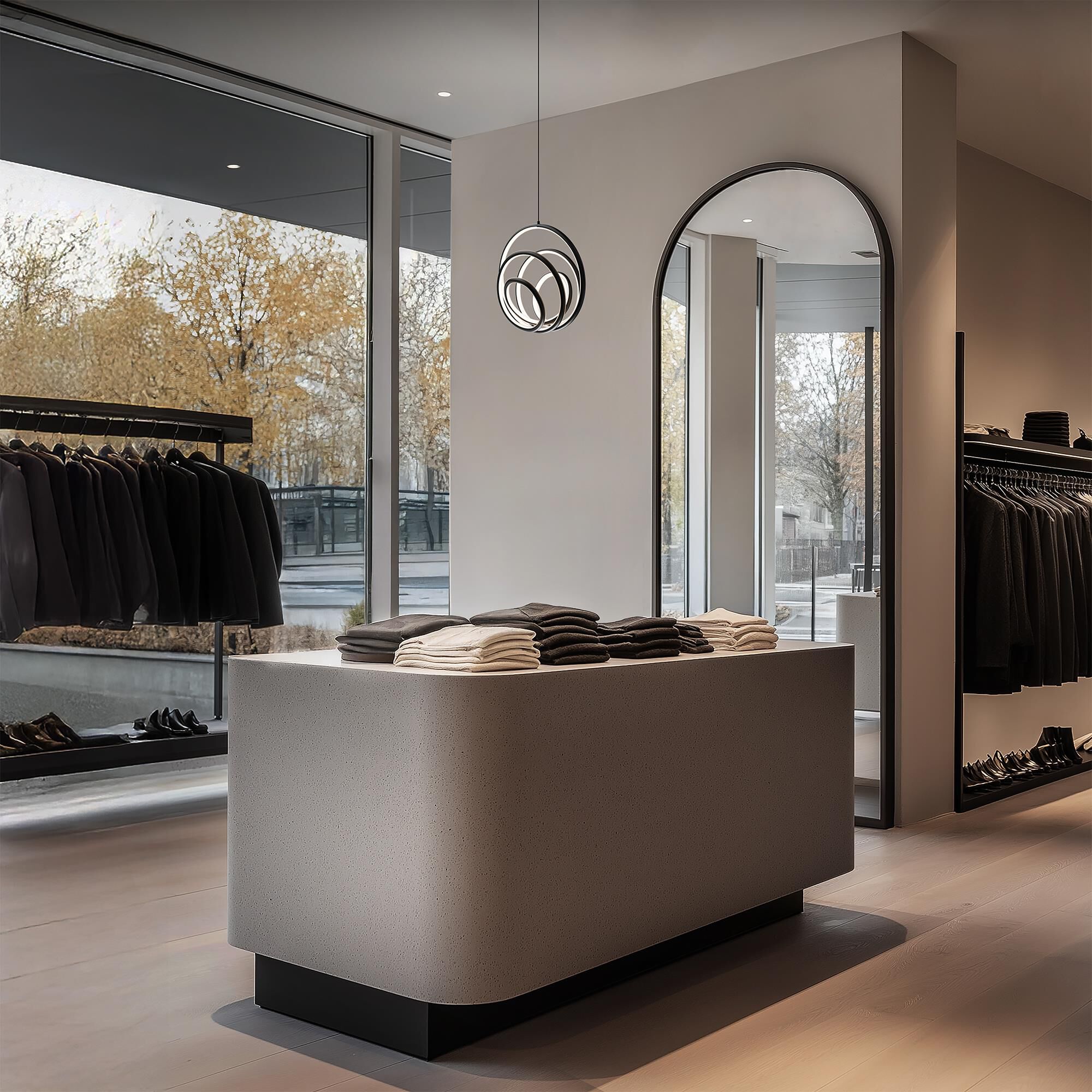 Hoopla 8 Inch Mini Pendant by dweLED