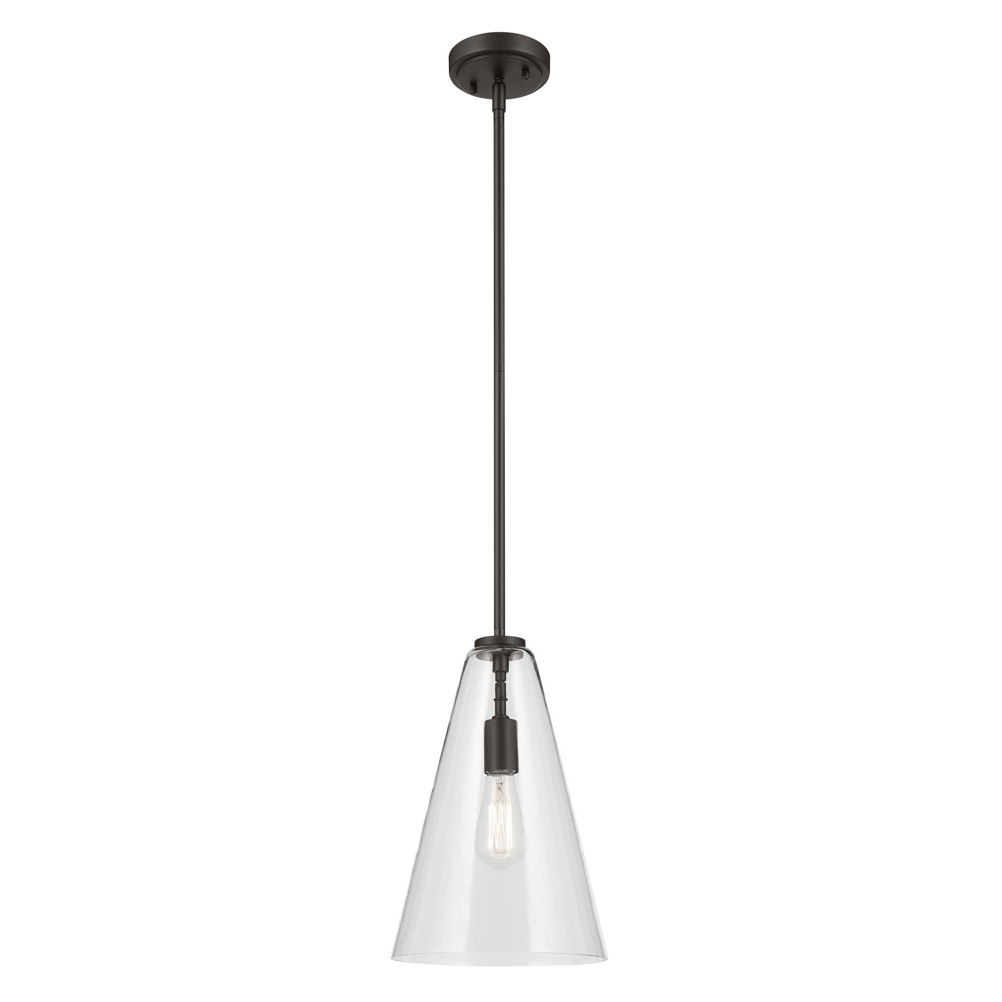 Shown in Olde Bronze finish and Clear glass