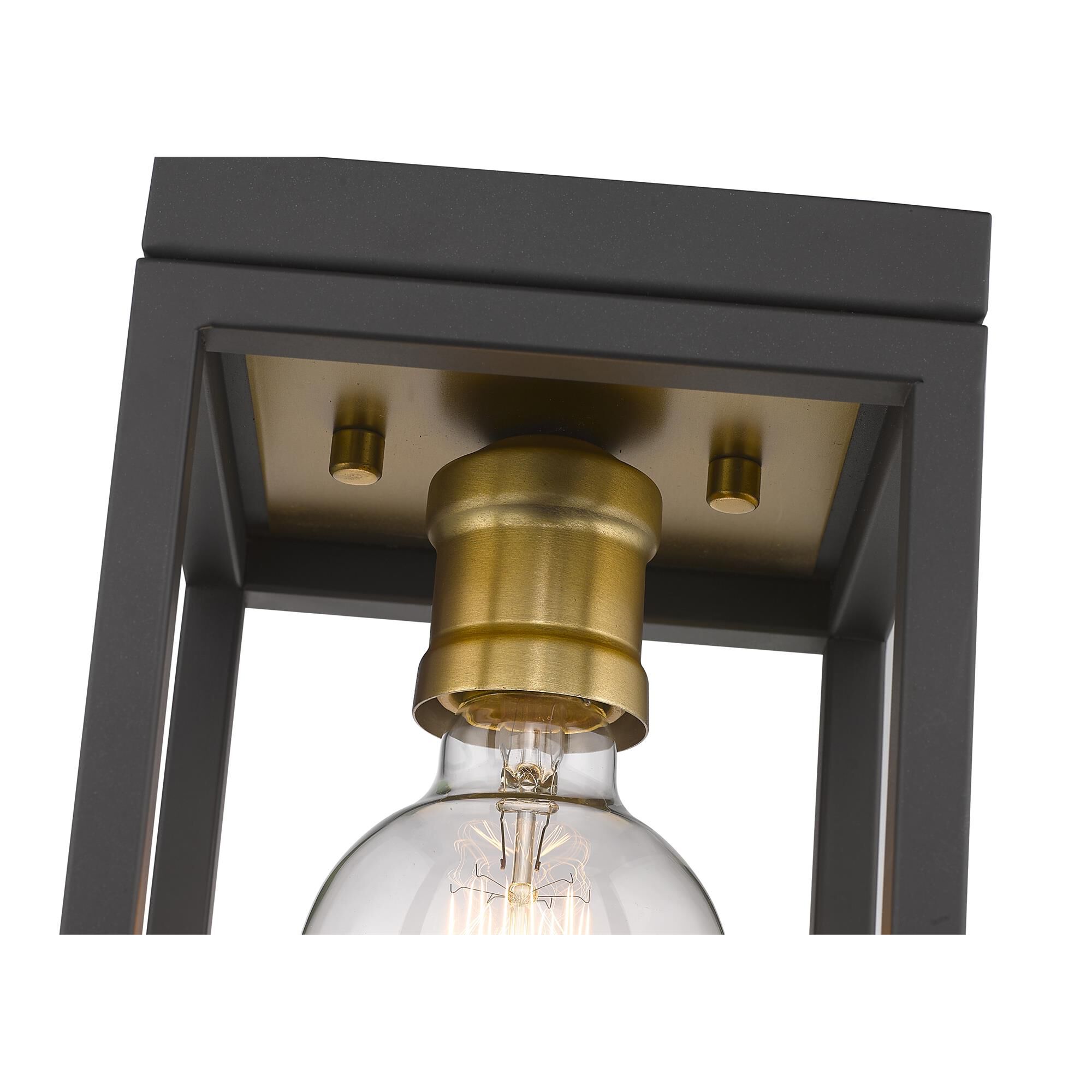 Shown in Bronze + Olde Brass finish and --- glass and --- shade