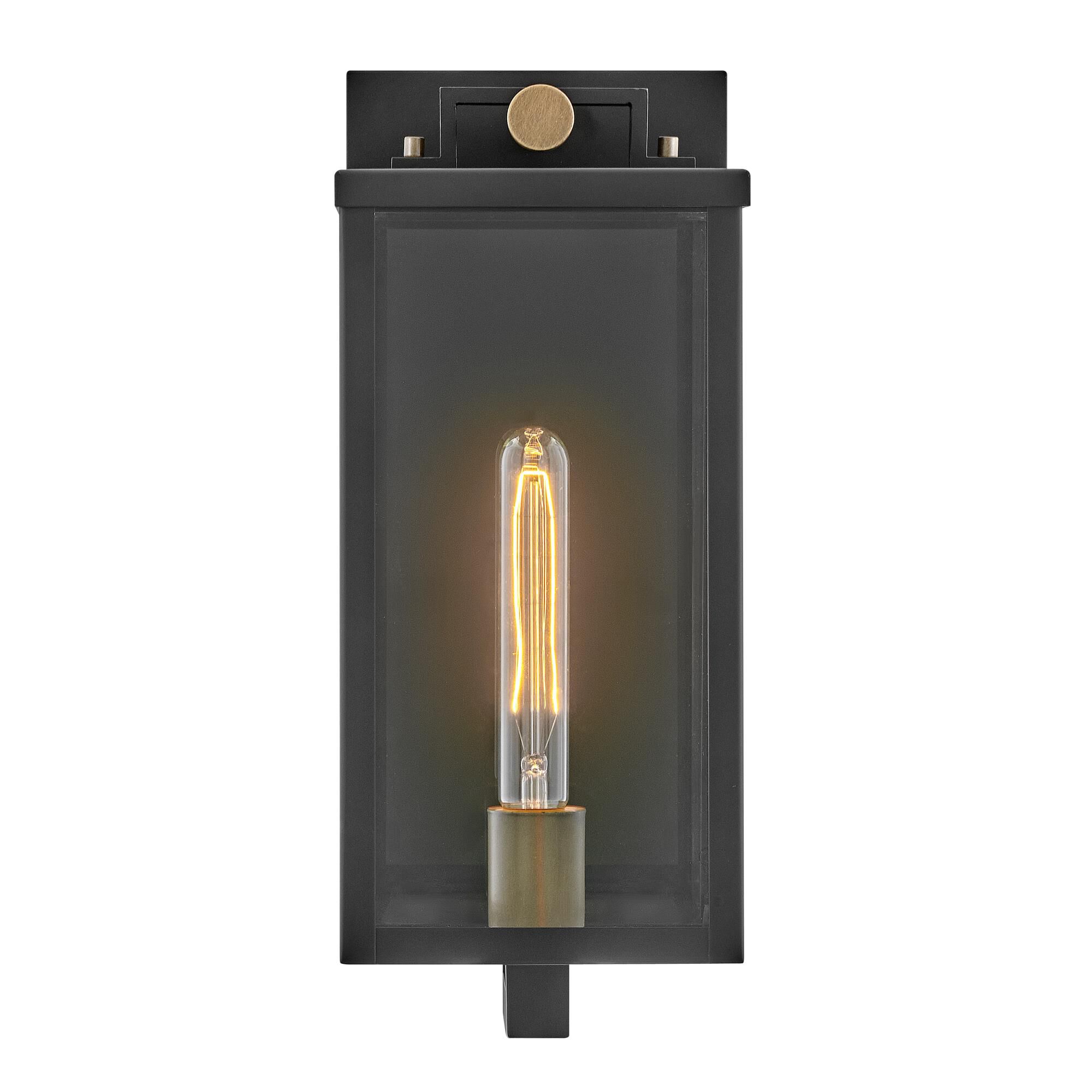 Shown in Black with Burnished Bronze Accents finish and Clear glass