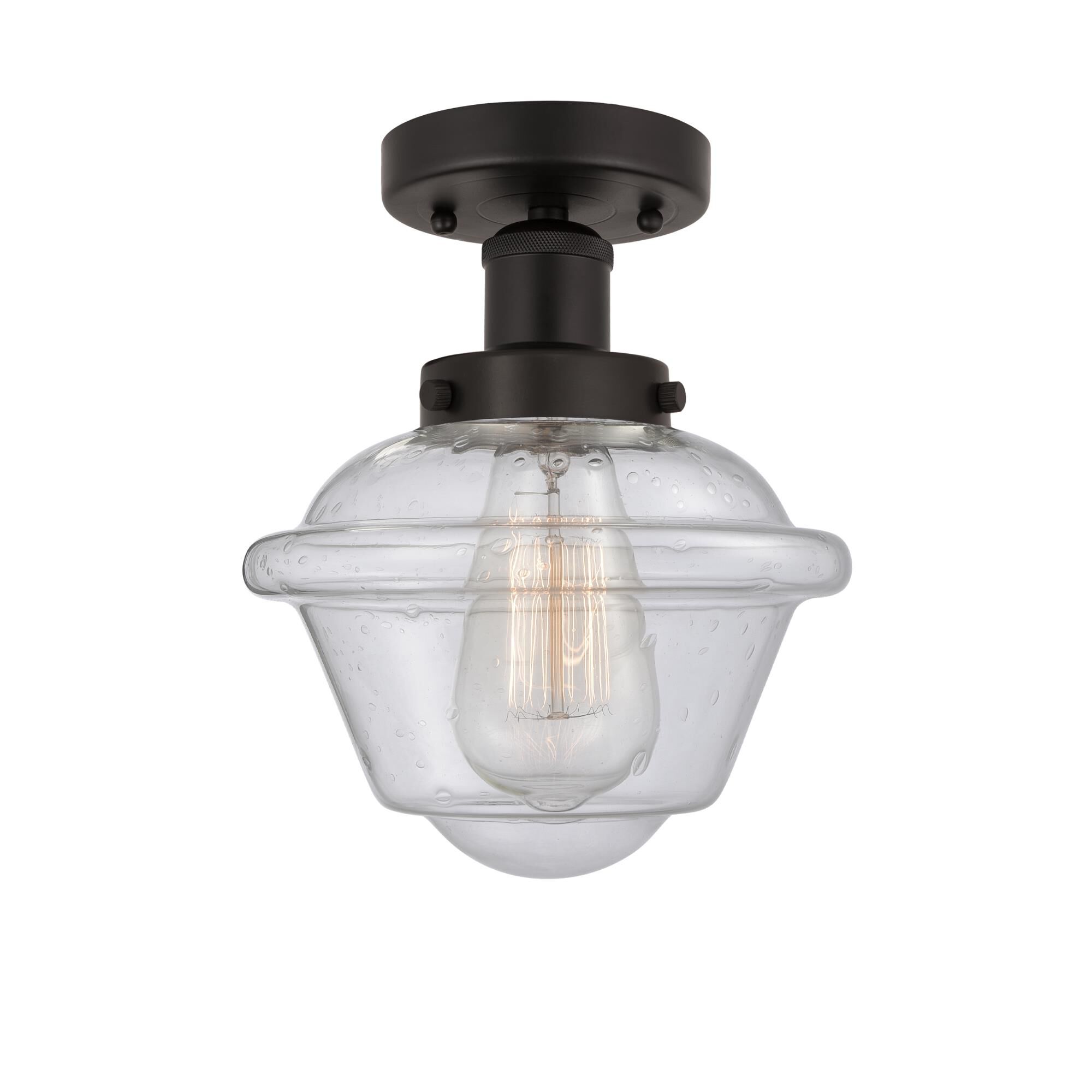 Shown in Oil Rubbed Bronze, Mercury finish and Mercury glass and Mercury Glass shade