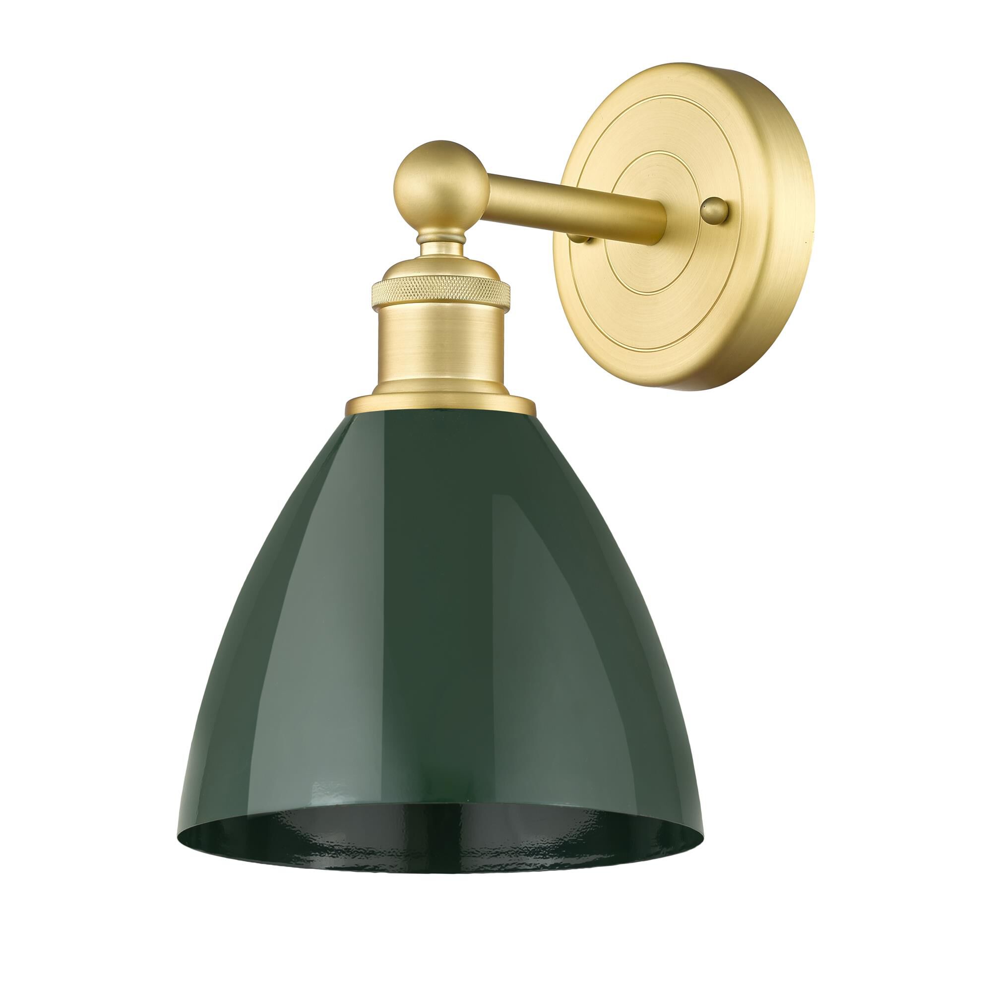 Shown in Satin Gold finish and Green shade