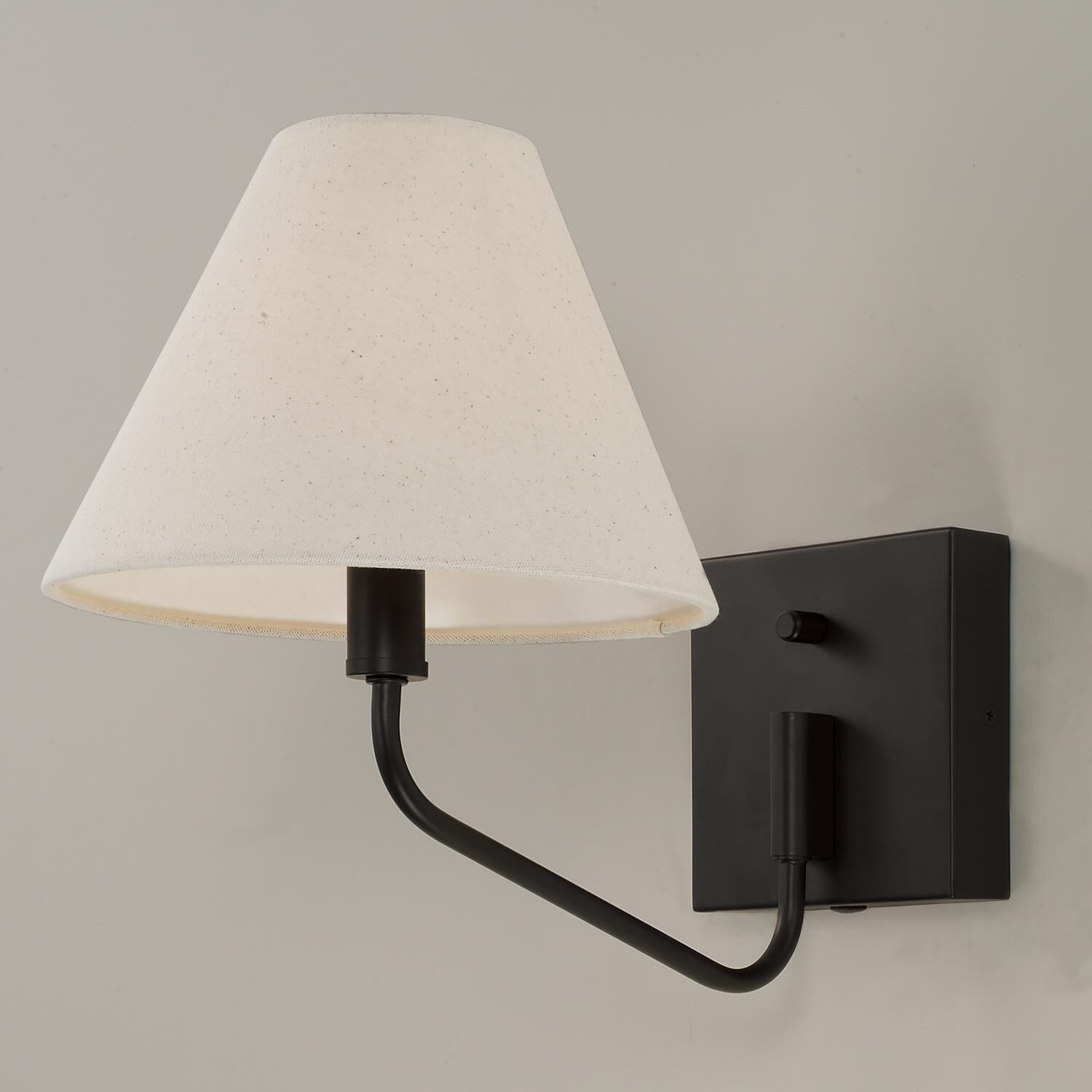 Shown in Espresso finish and Ecru Fabric shade