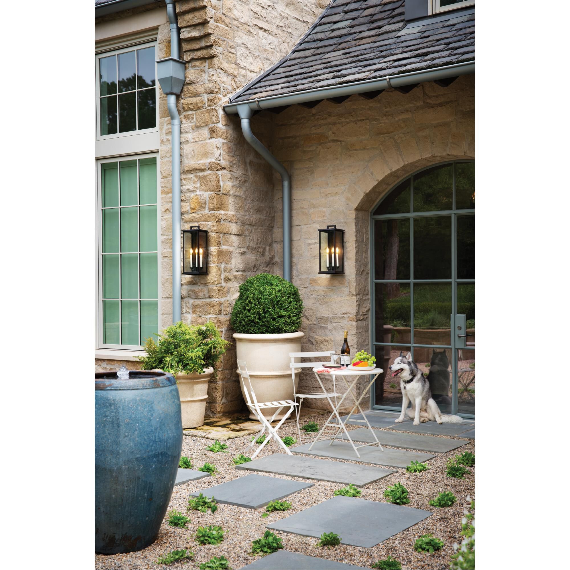 Shown in Black finish and Clear Beveled glass