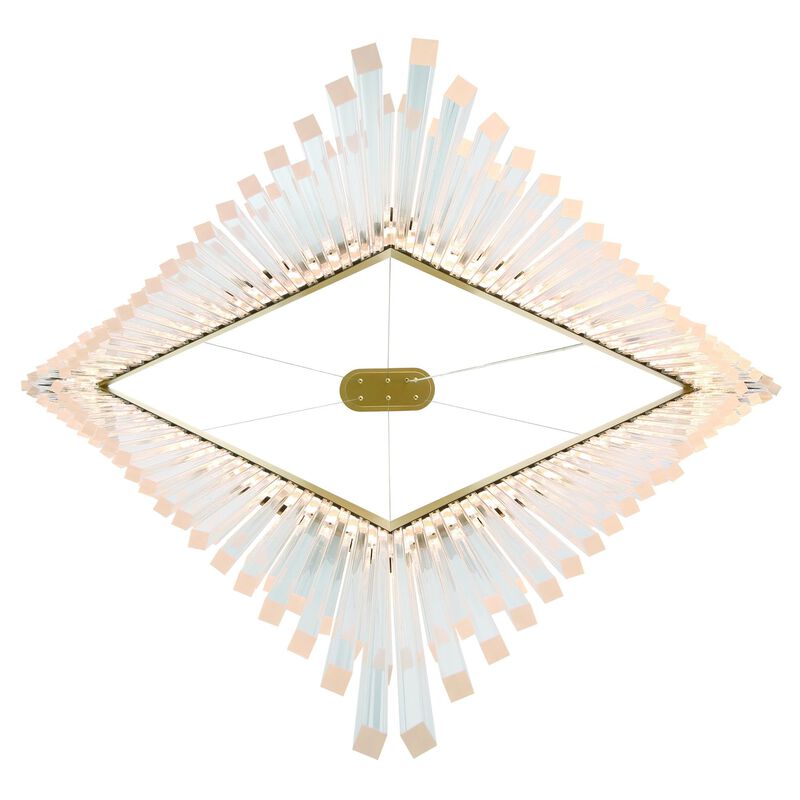 Vivien Large Linear Chandelier by Eurofase Lighting