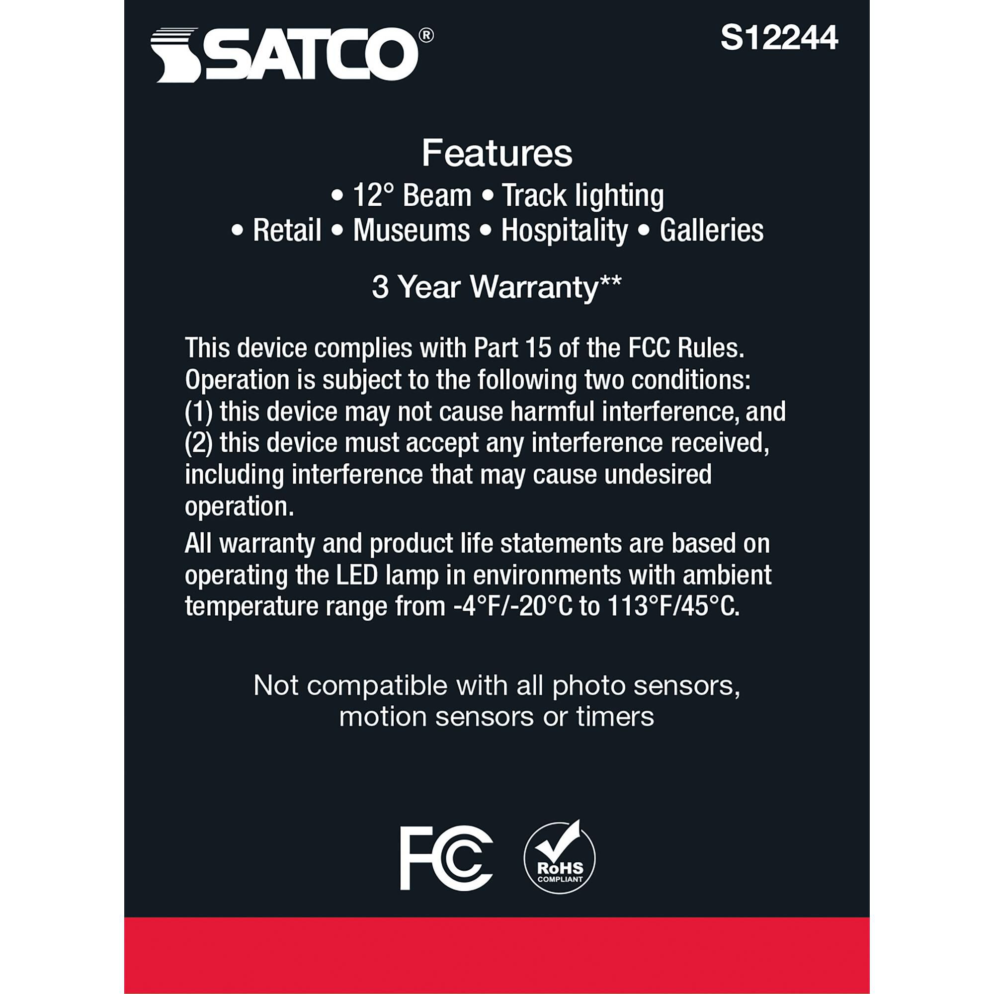 7 Watt 3000K AR111 LED Light Bulb by Satco