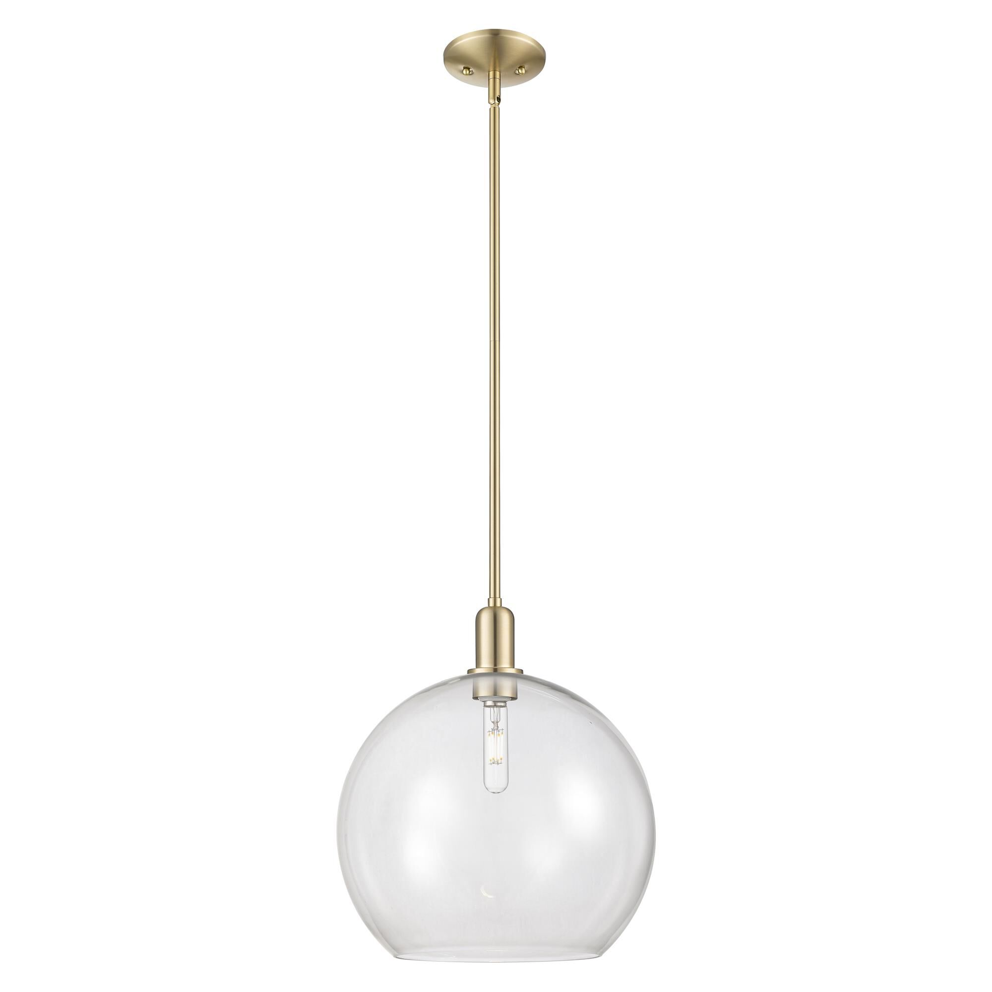 Shown in Champagne Bronze finish and Clear glass