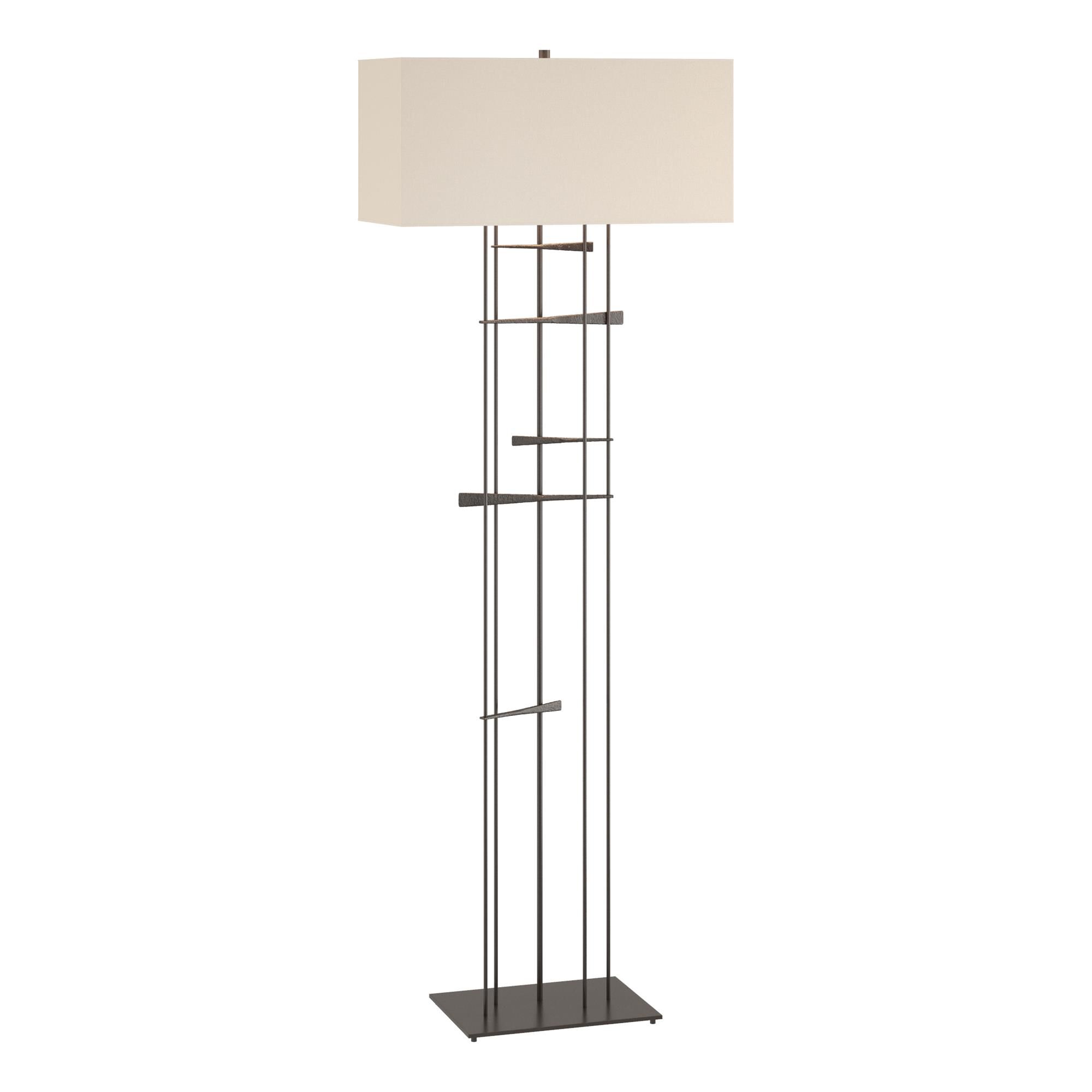 Shown in Oil Rubbed Bronze finish and Flax shade