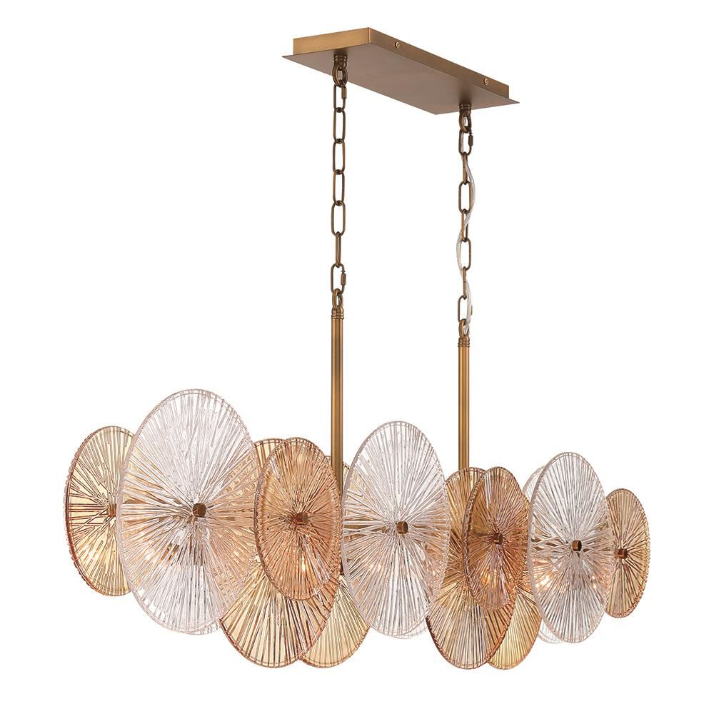 Sue-Anne 57 Inch 8 Light Linear Suspension Light by Eurofase Lighting