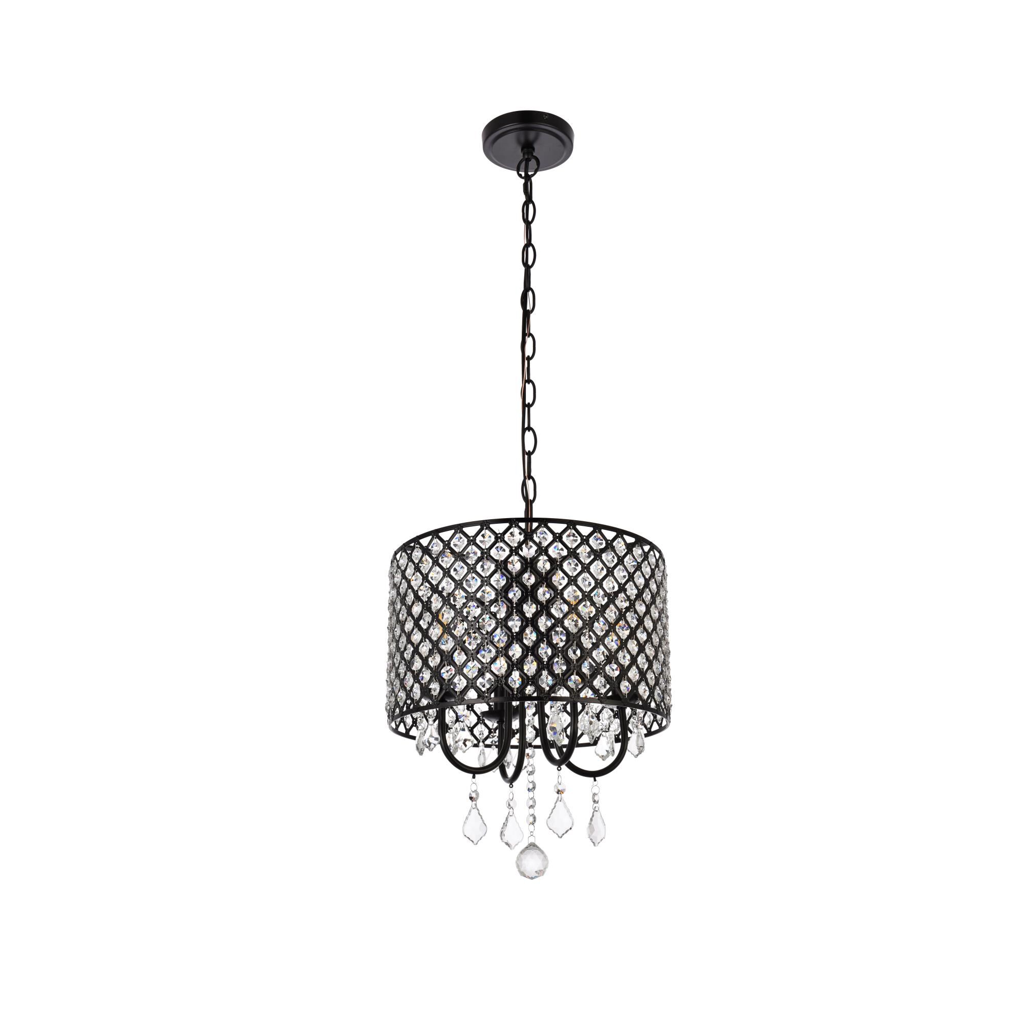 Elise 14 Inch 4 Light Mini Chandelier by Elegant Lighting