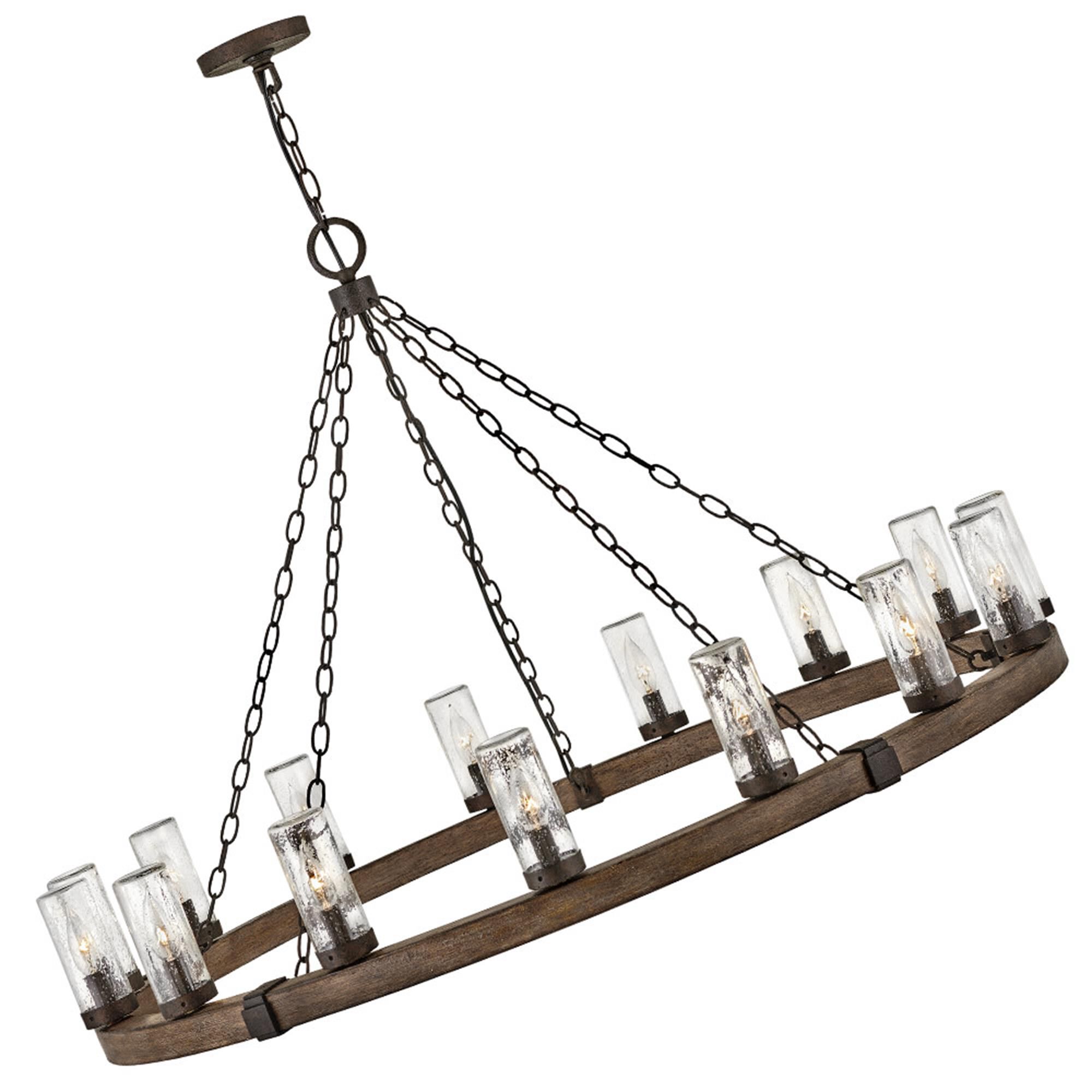 Shown in Sequoia finish and Clear Seedy glass and Iron Rust accent