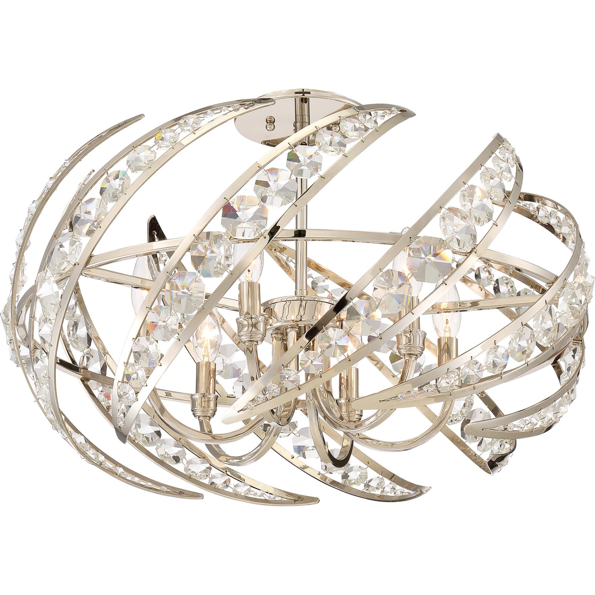 Crescent 24 Inch 6 Light Chandelier by Quoizel