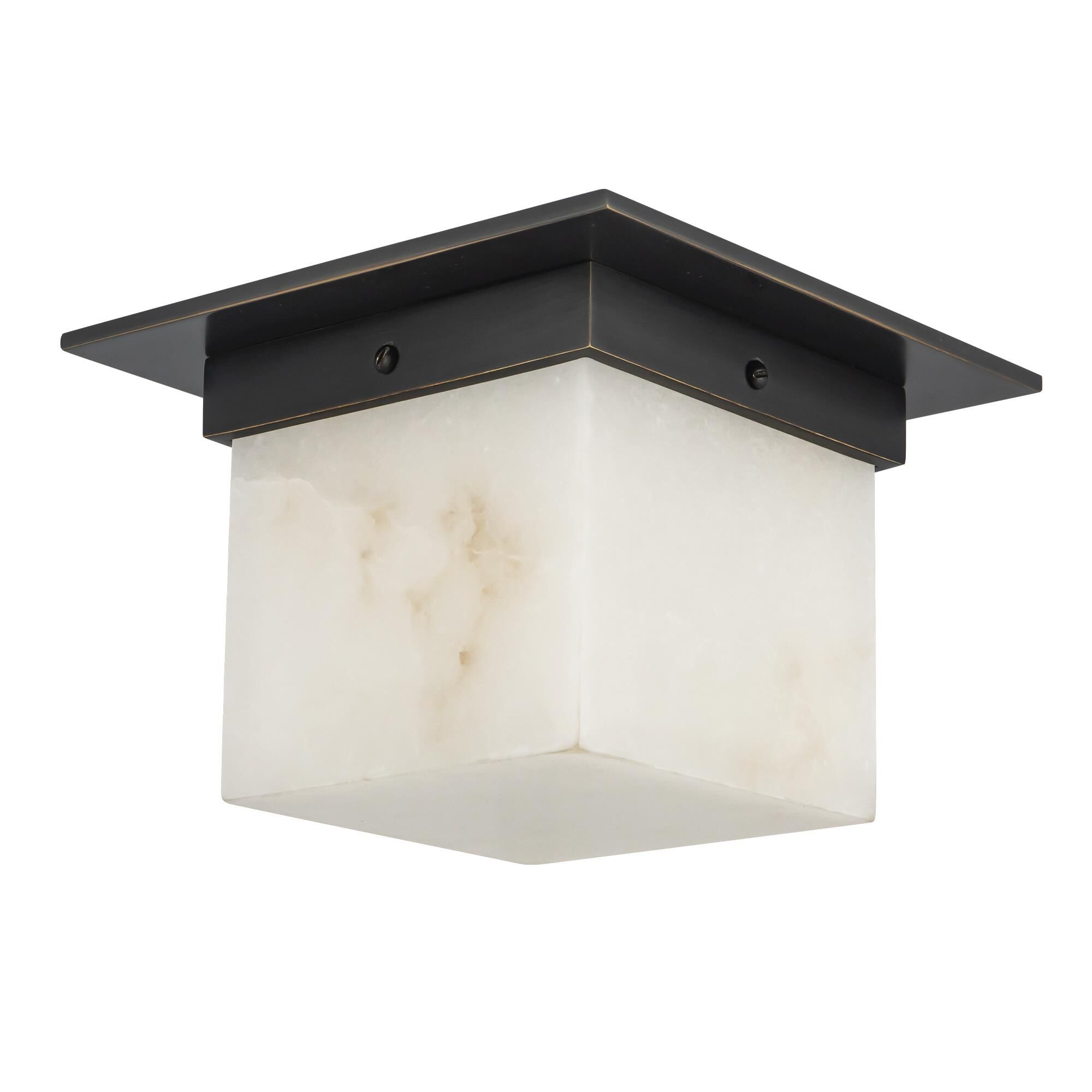 Shown in Urban Bronze finish and Alabaster glass