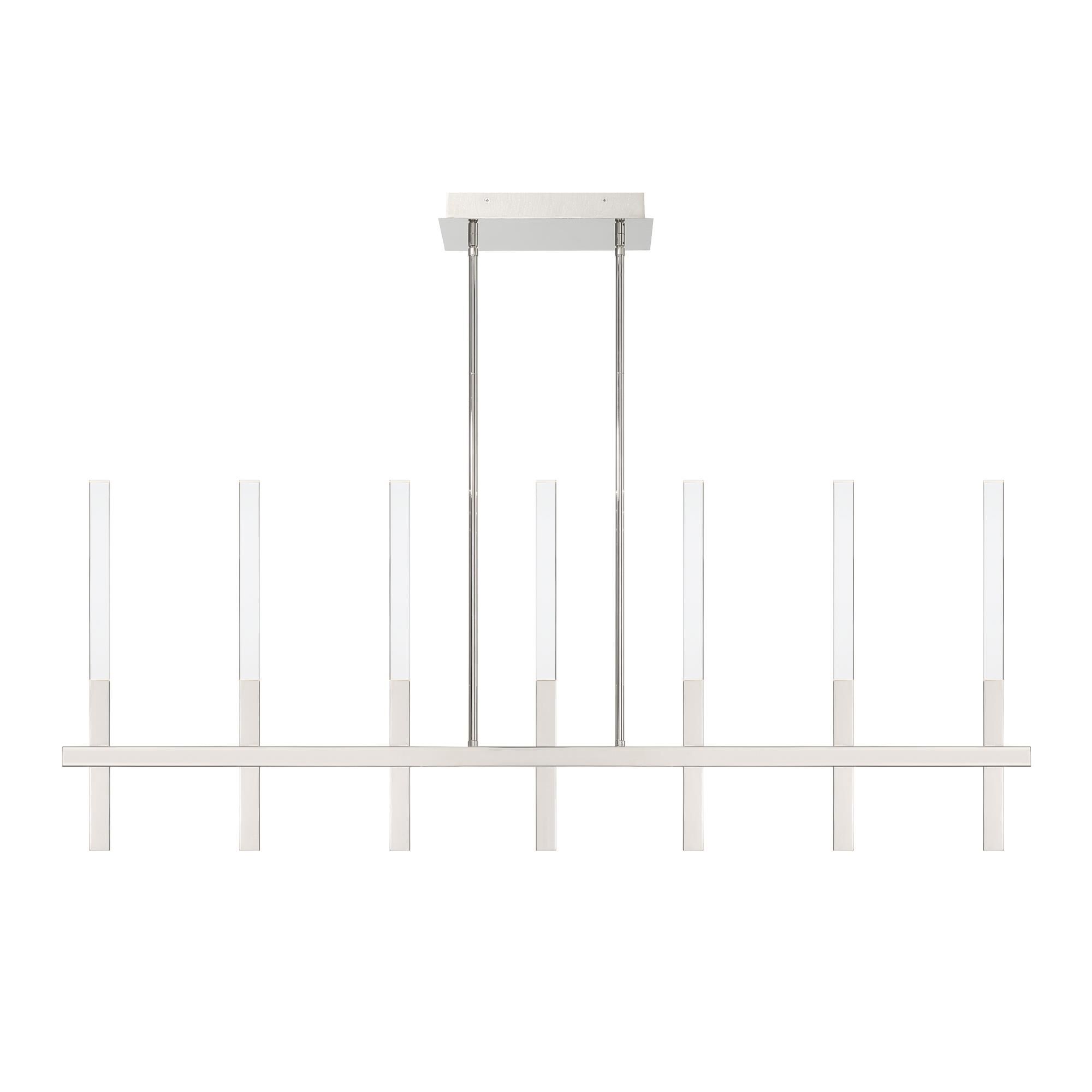 Benicio 46 Inch 7 Light LED Linear Suspension Light by Eurofase Lighting