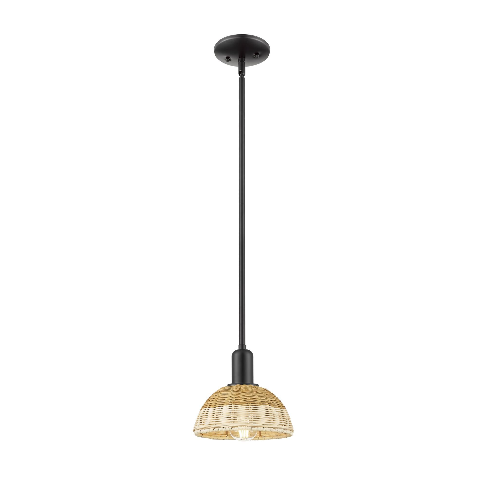 Bruno Marashlian Natural Ballston Dome 8 Inch Mini Pendant by Innovations Lighting