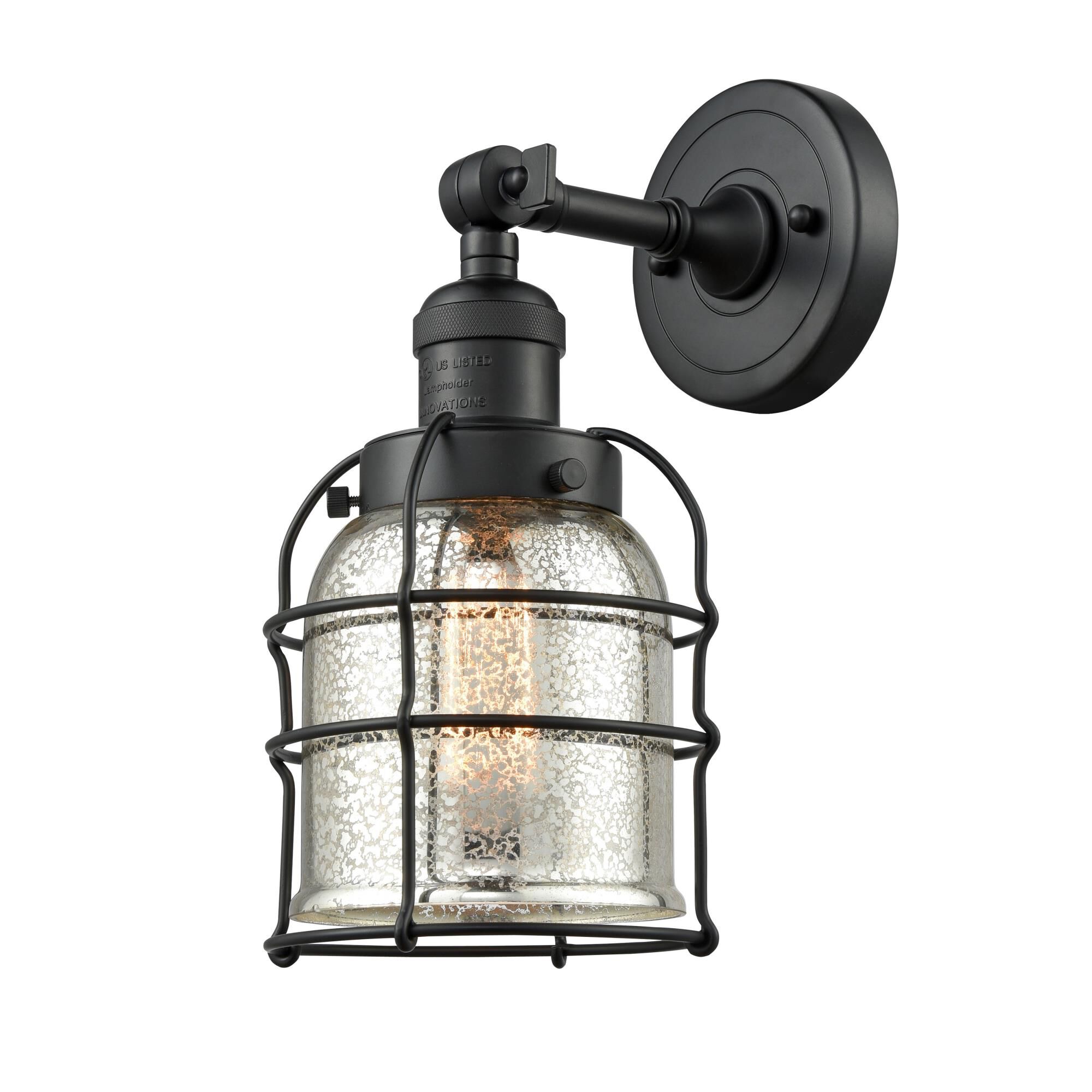 Bruno Marashlian Bell Cage 5 Inch 1 Light Semi Flush Mount by Innovations Lighting