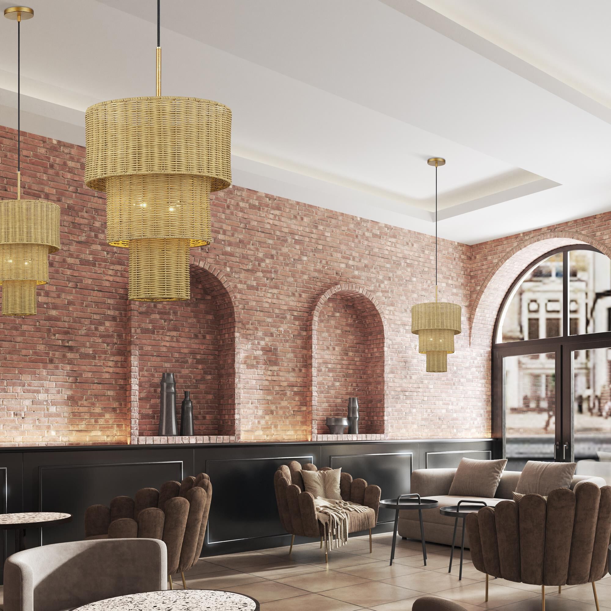 Weavington 14 Inch Large Pendant by Livex Lighting