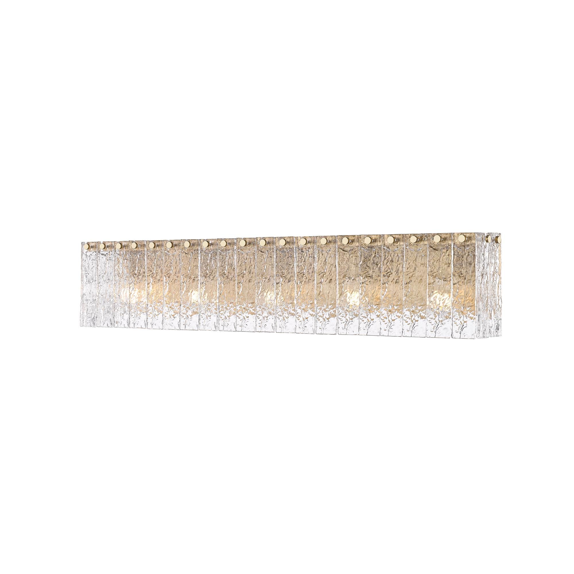 Shown in Modern Gold finish and Clear glass and Clear shade