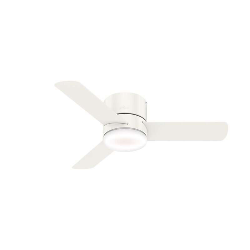 Minimus 44 Inch Flush Mount Fan with Light Kit by Hunter Fan