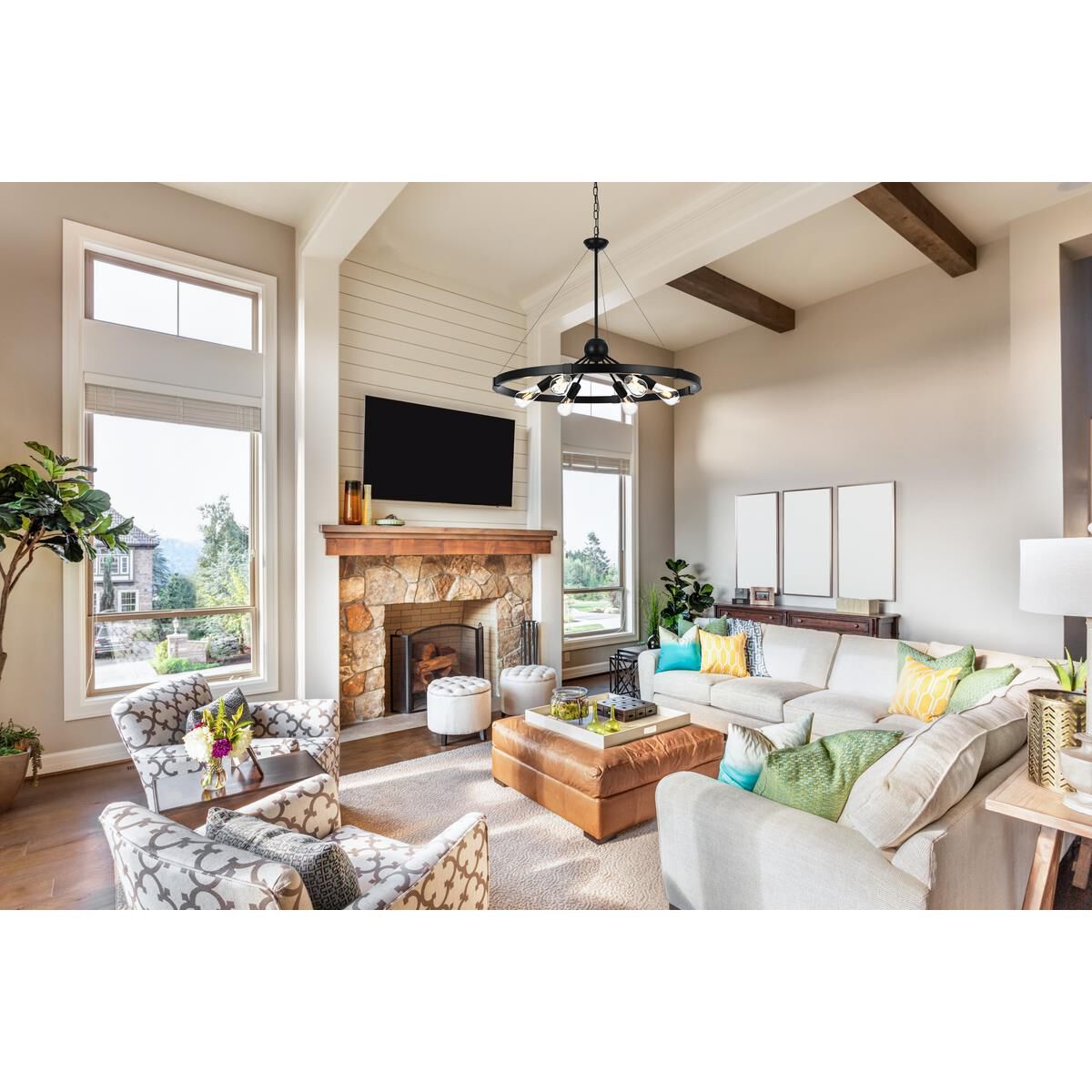 Thora 32 Inch Chandelier by Elegant Lighting