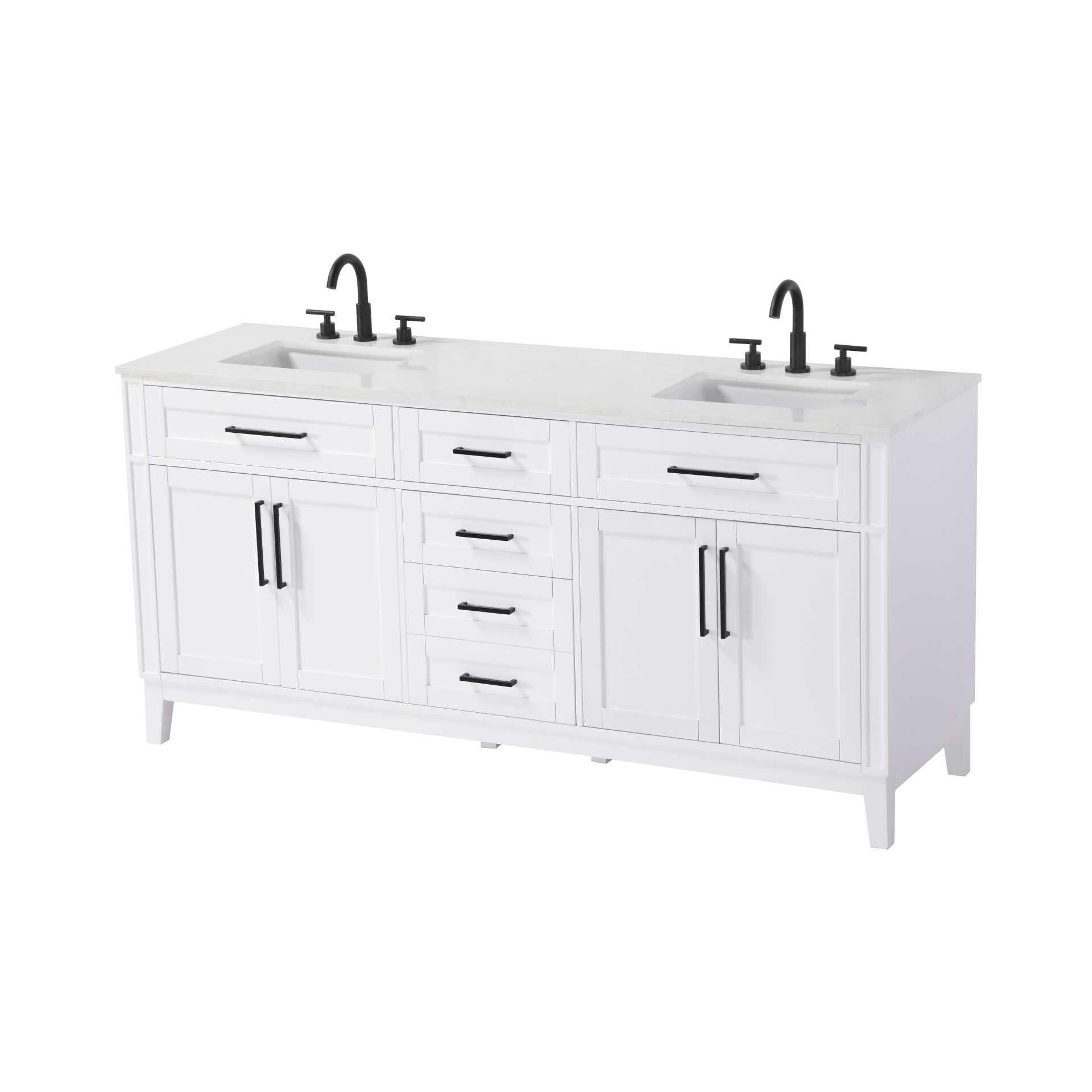 Virginia 72 Inch Bath Vanity by Elegant Decor