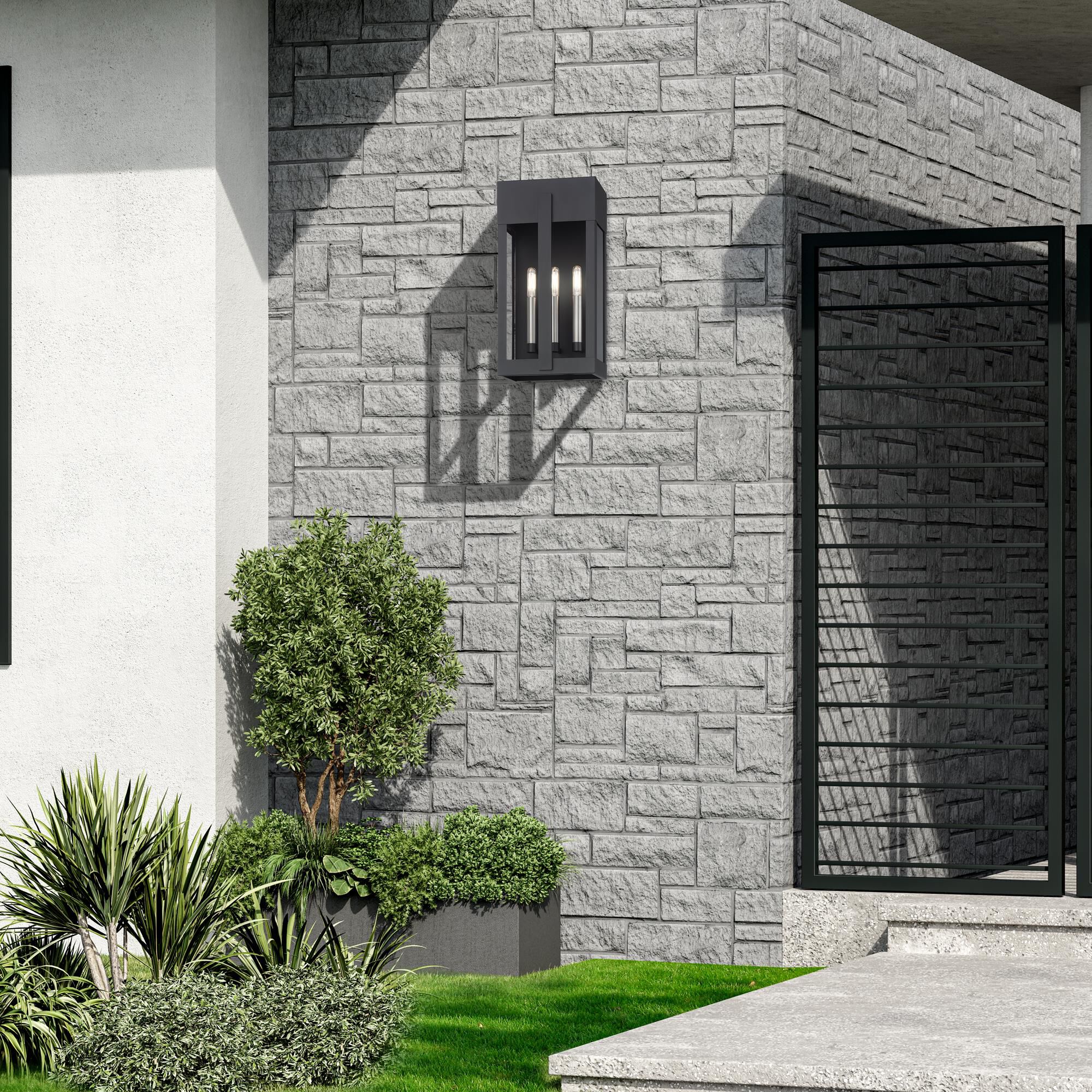 Shown in Black with Brushed Nickel Candles finish and Clear glass