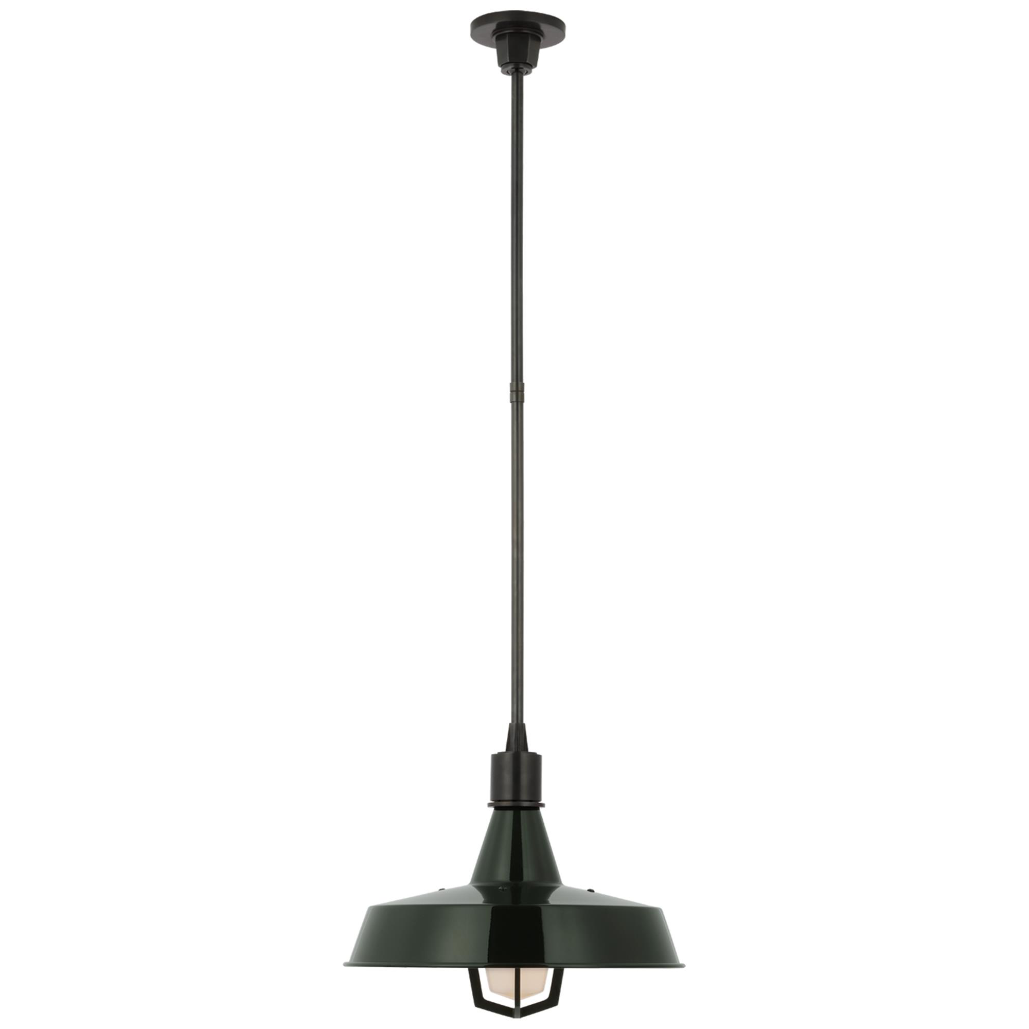 Shown in Bronze finish and Green shade