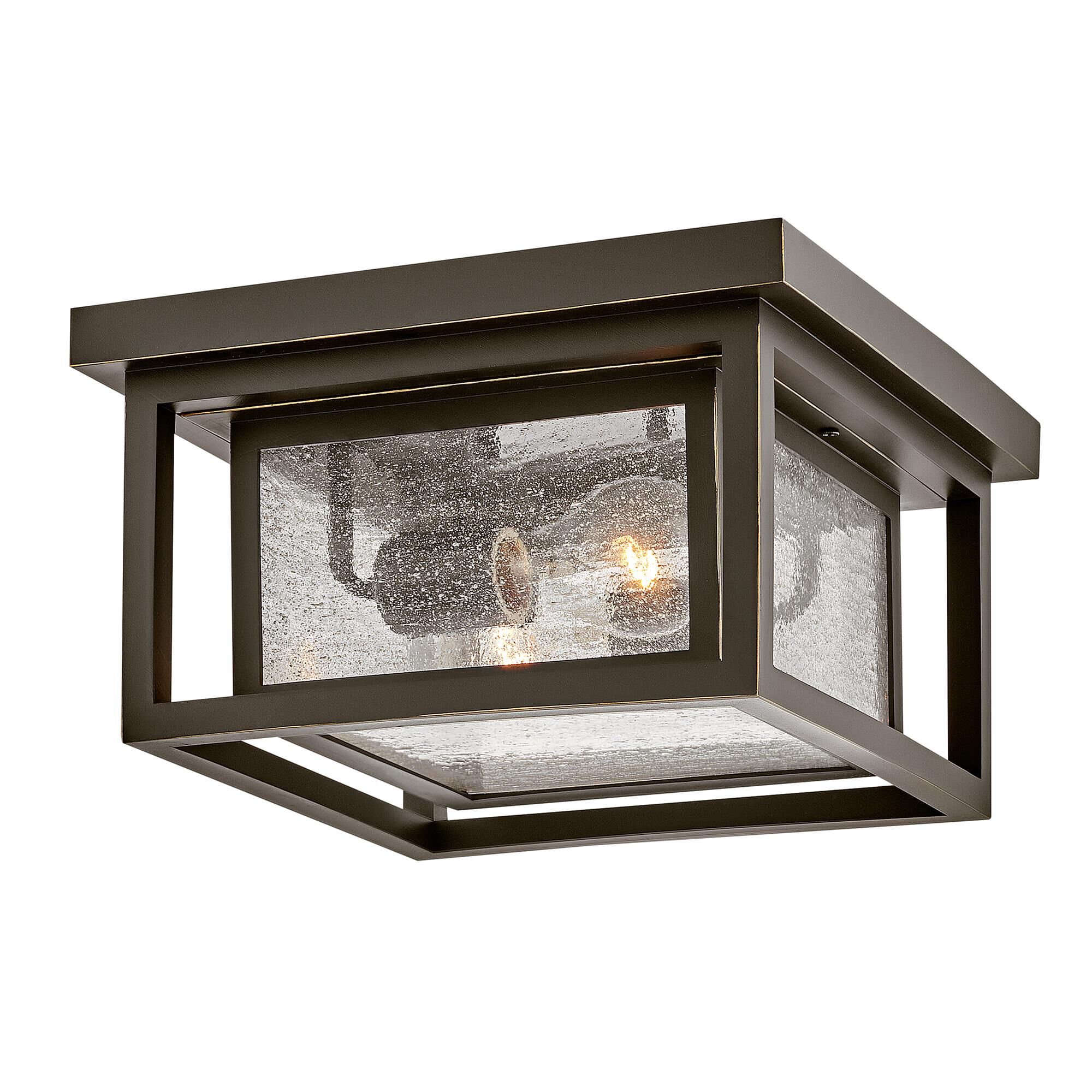 Republic 11 Inch 2 Light Outdoor Flush Mount,