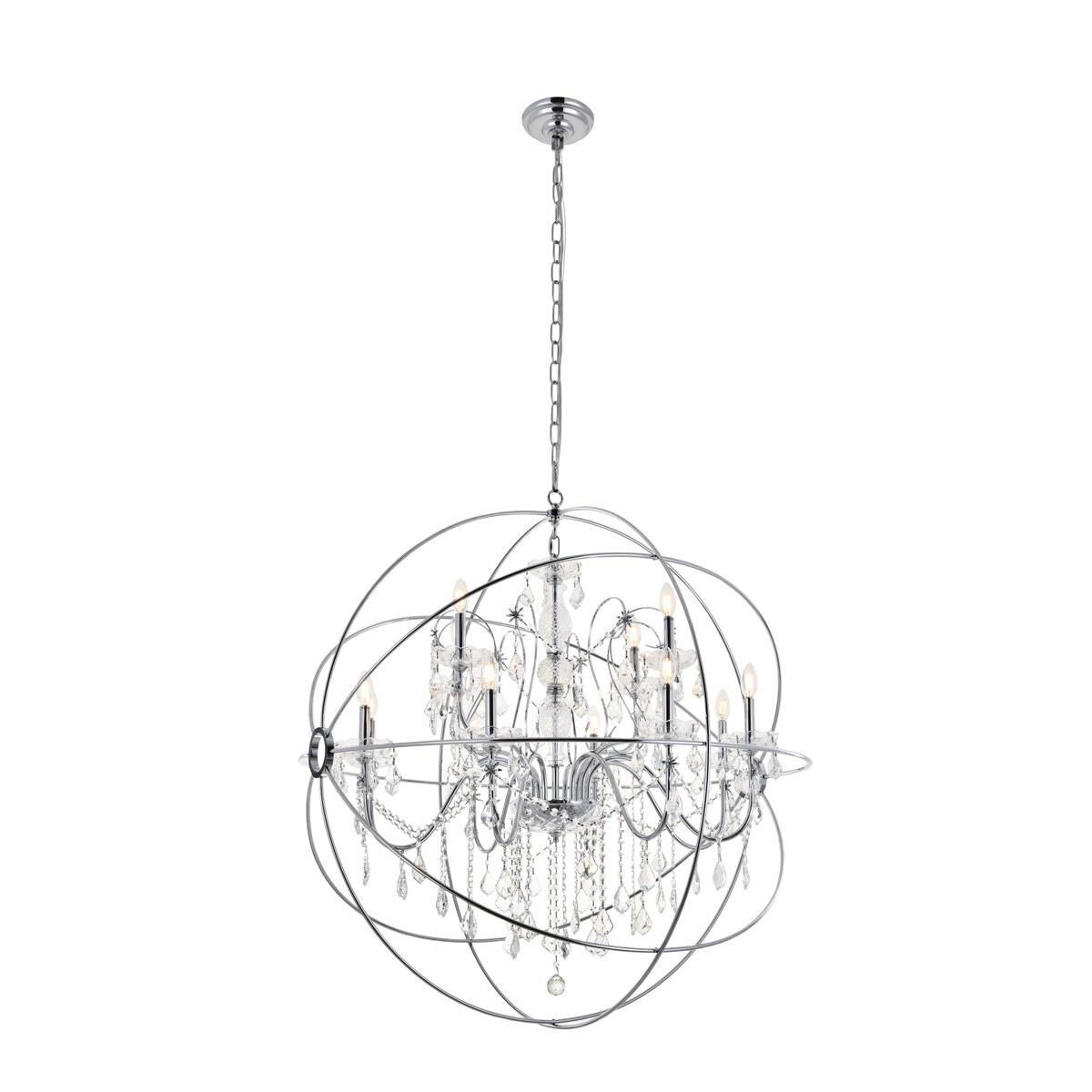 Cordelia 43 Inch 12 Light Chandelier by Elegant Lighting