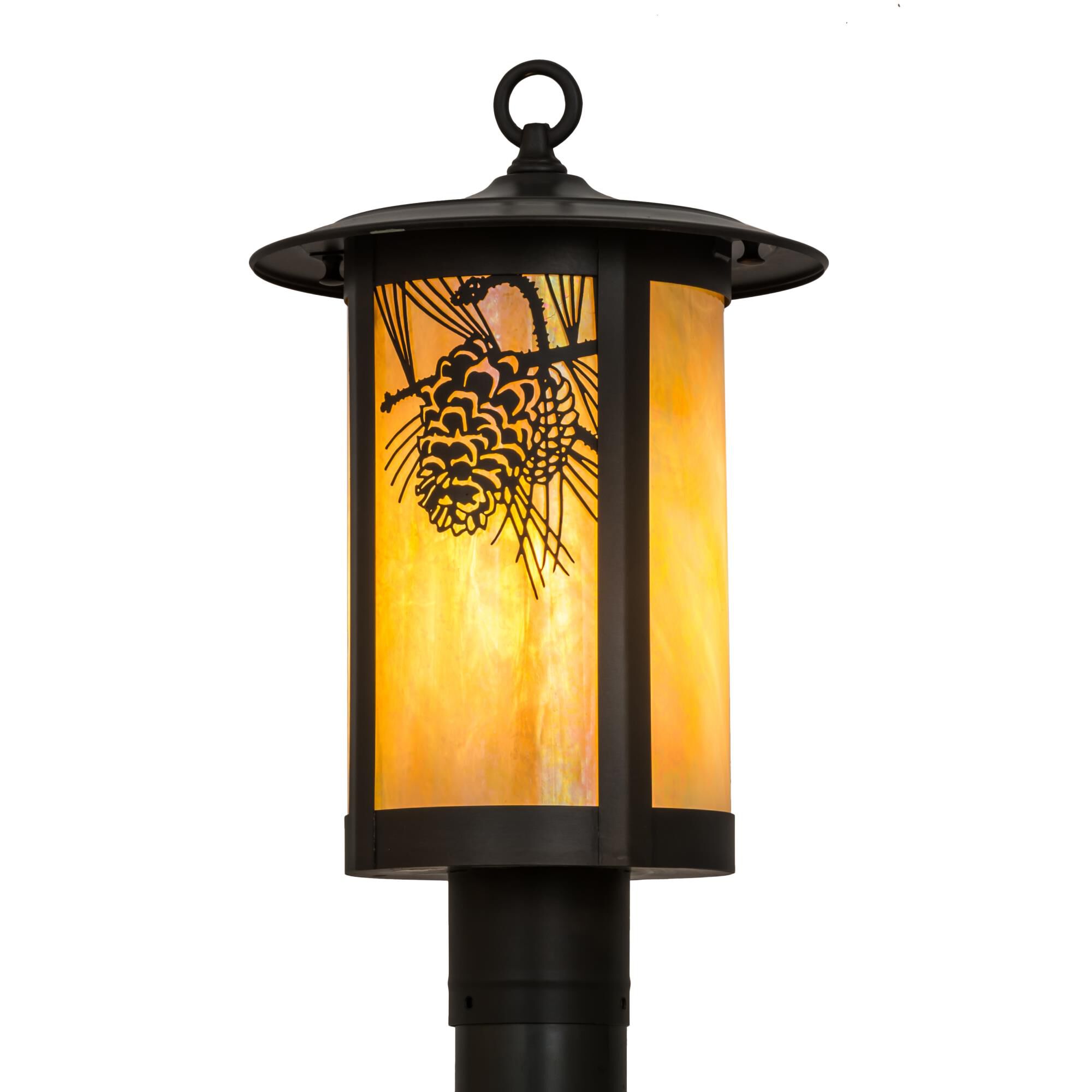 14 Inch Tall 1 Light Outdoor Post Lamp by Meyda Lighting