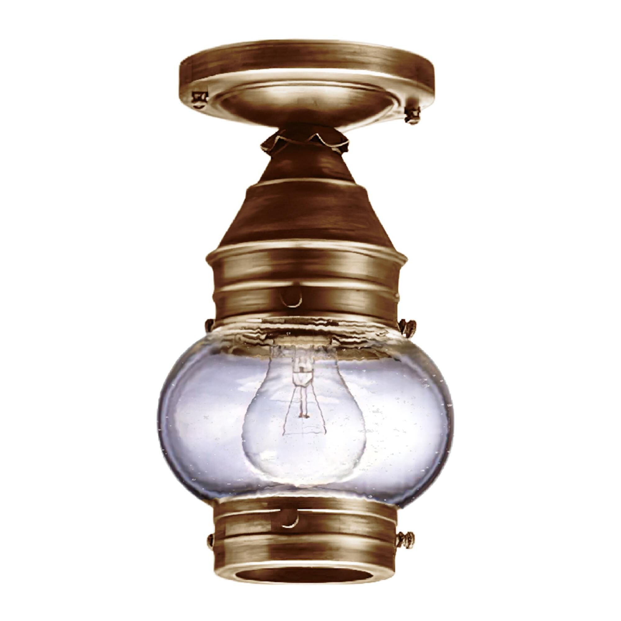 Onion 6 Inch Outdoor Flush Mount,