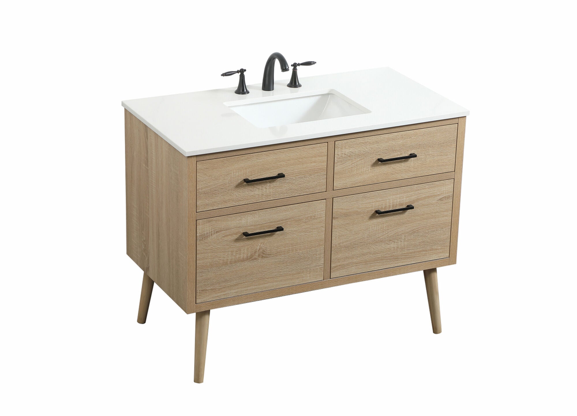 Shown in Mango Wood finish and Without Backsplash accent