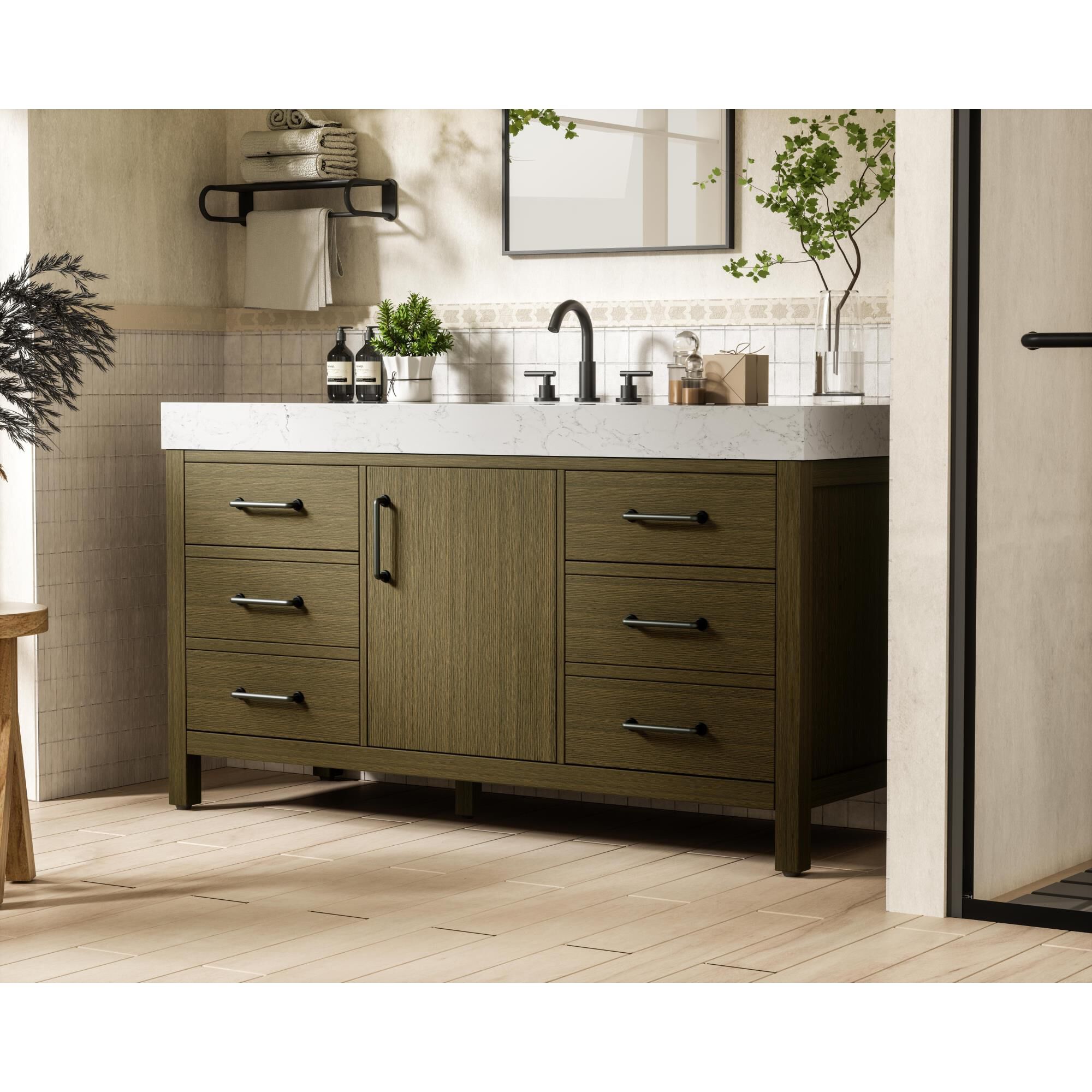 Shown in Chestnut Brown finish