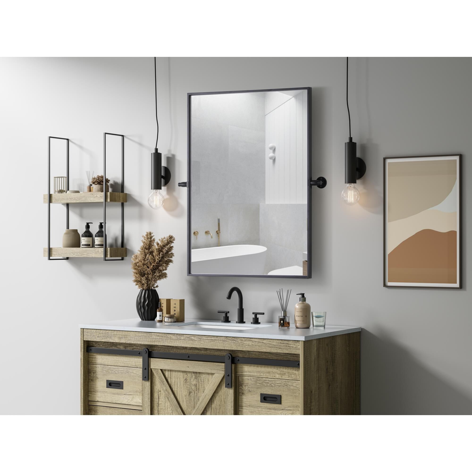 Shown in Black finish