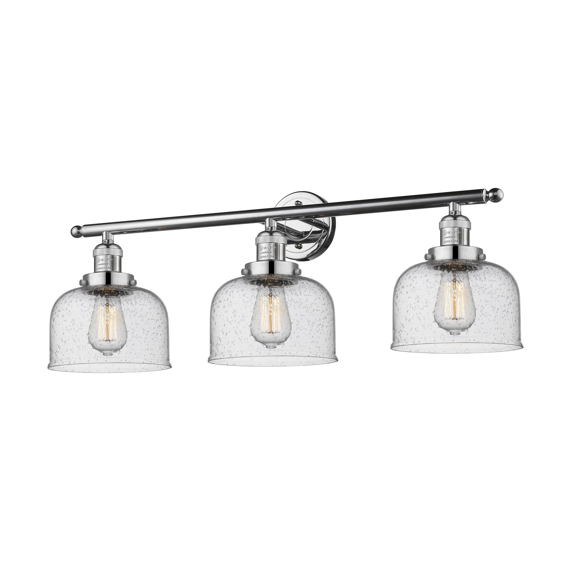 Bruno Marashlian Large Bell 32 Inch 3 Light Bath Vanity Light by Innovations Lighting