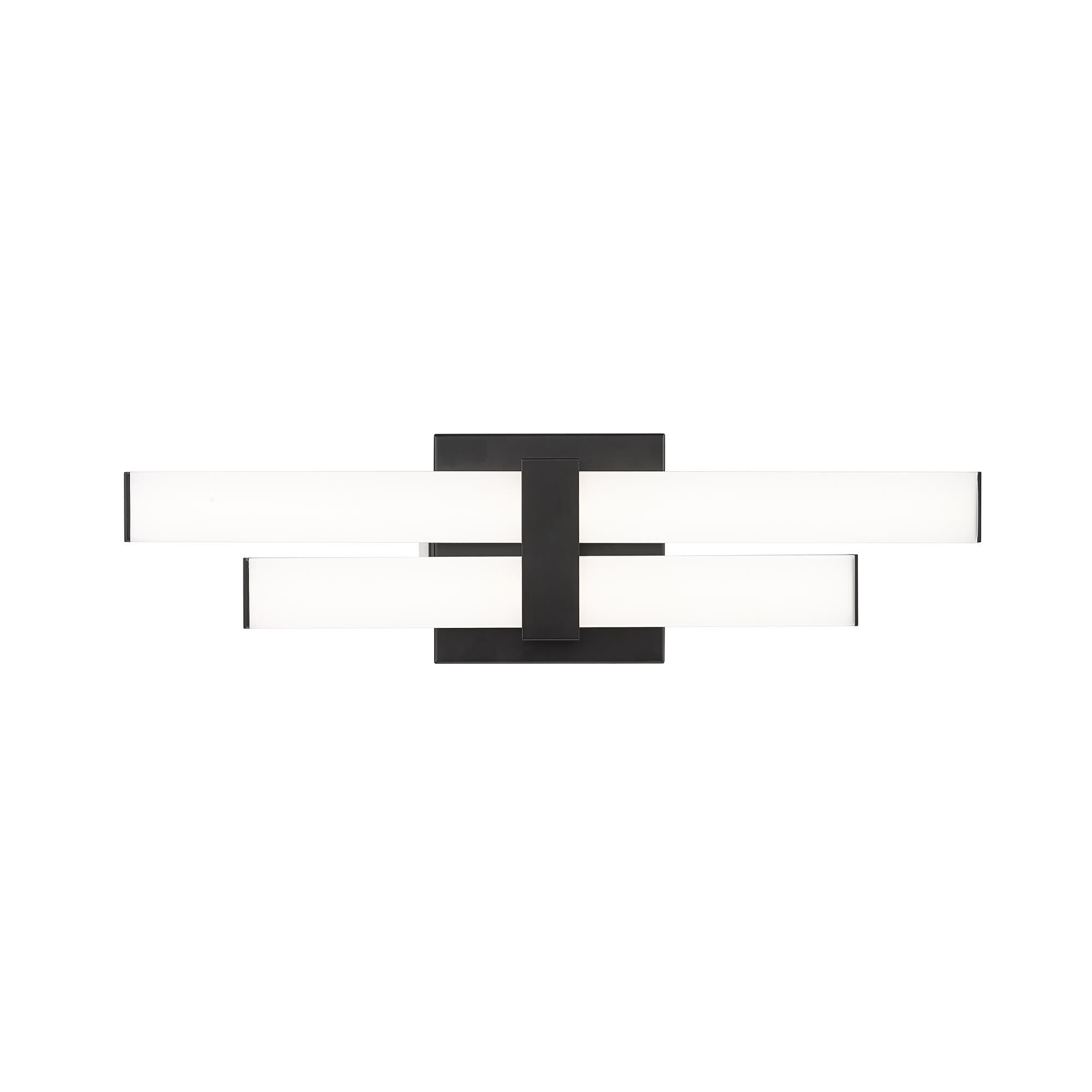 Shown in Matte Black finish and Frosted glass and Frosted shade