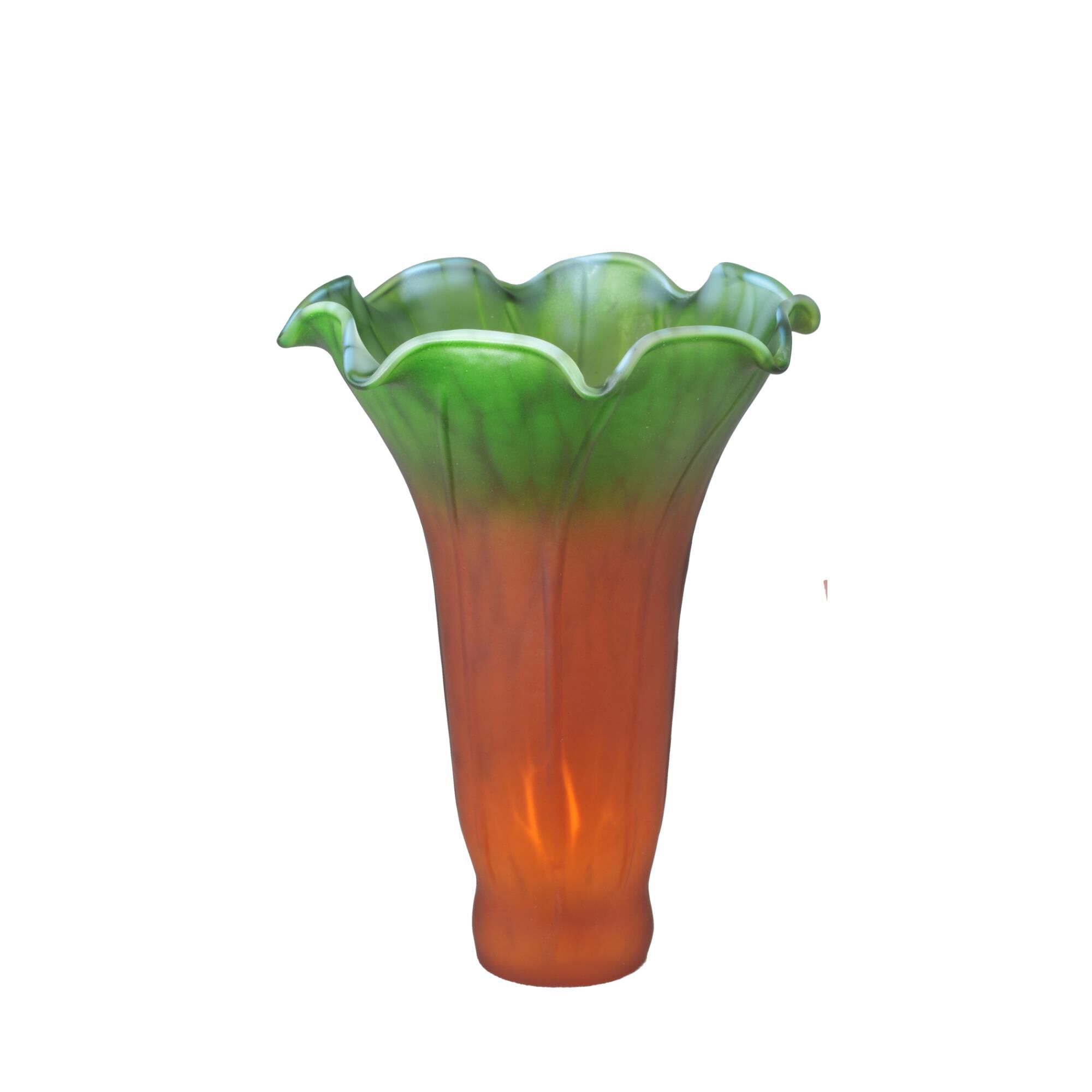 Amber And Green Pond Lily Glass Accessory by Meyda Lighting