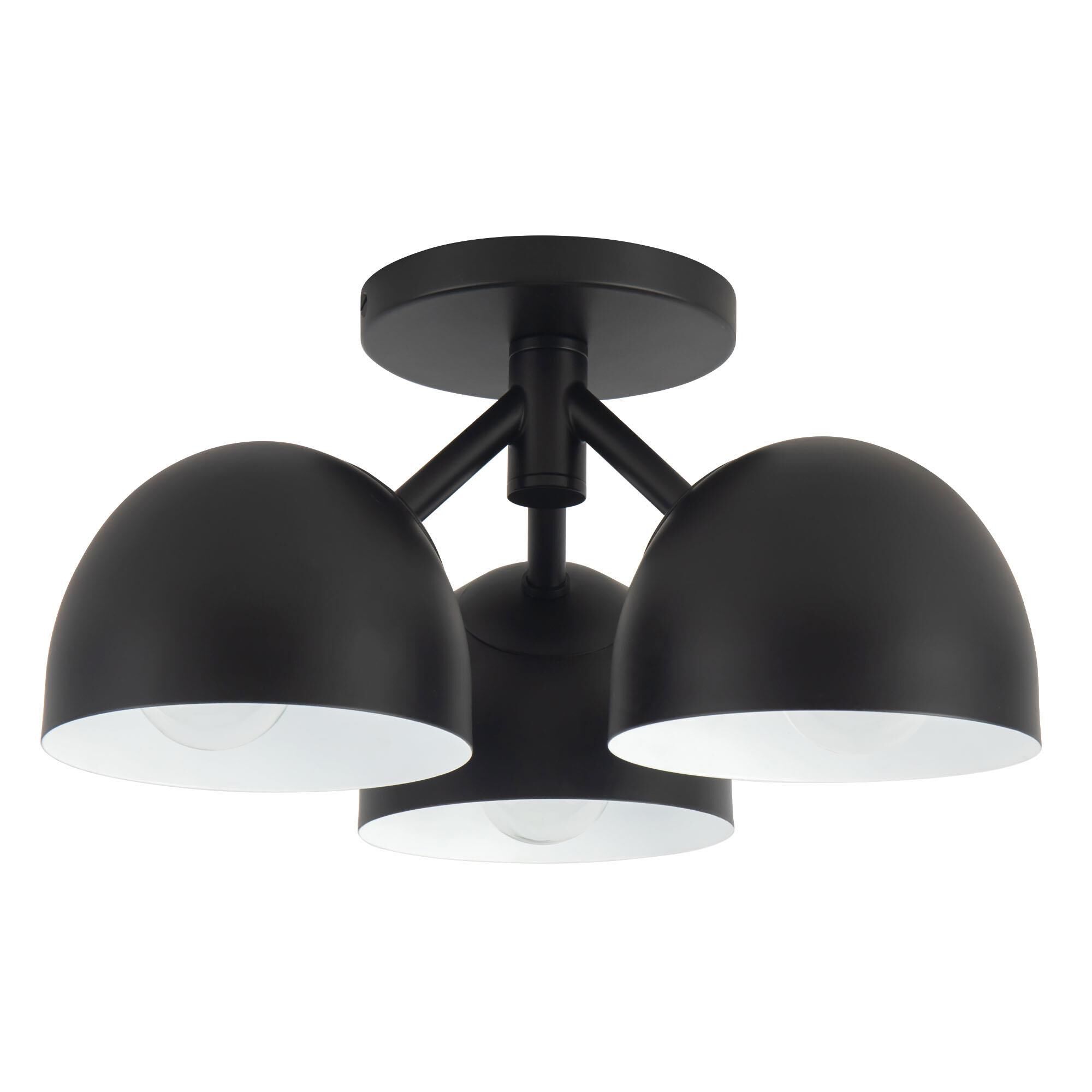 Shown in Black finish and Steel shade