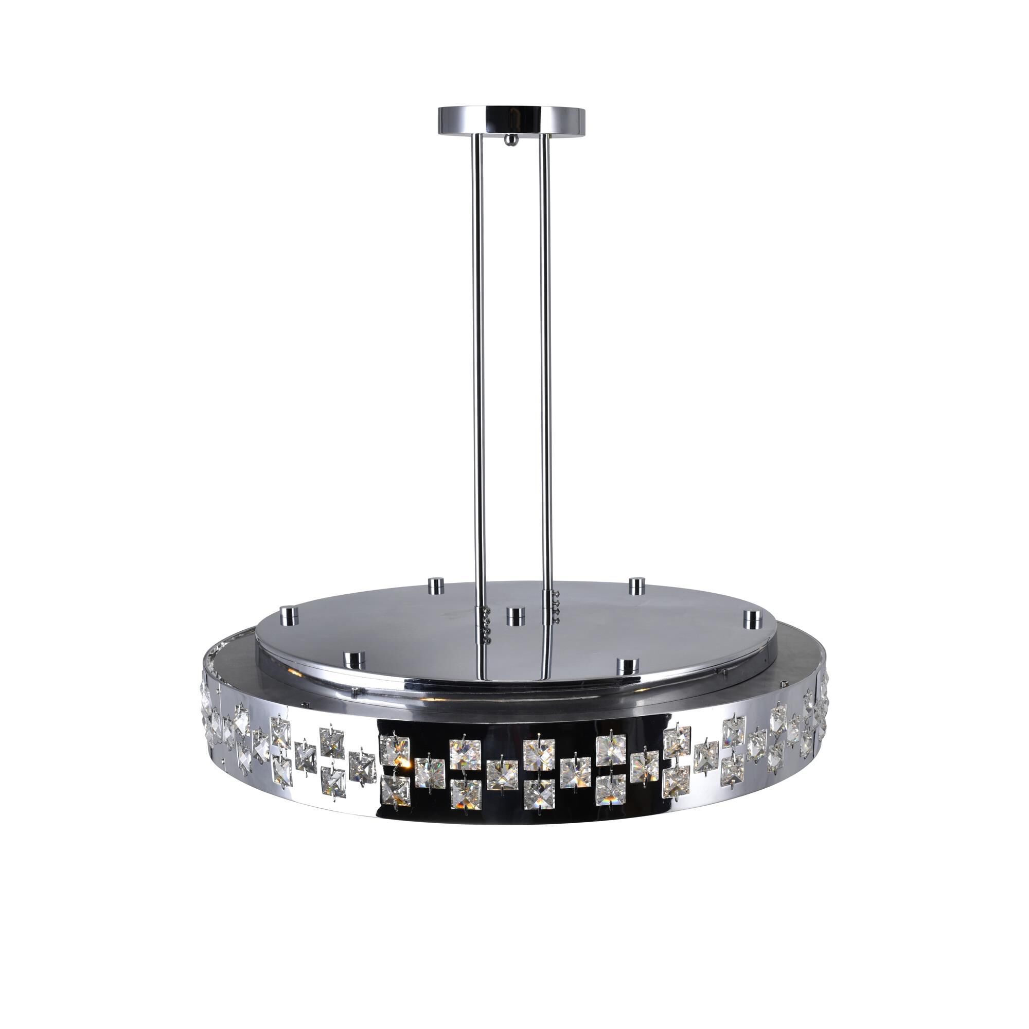 Cinderella 26 Inch 10 Light Chandelier by CWI Lighting