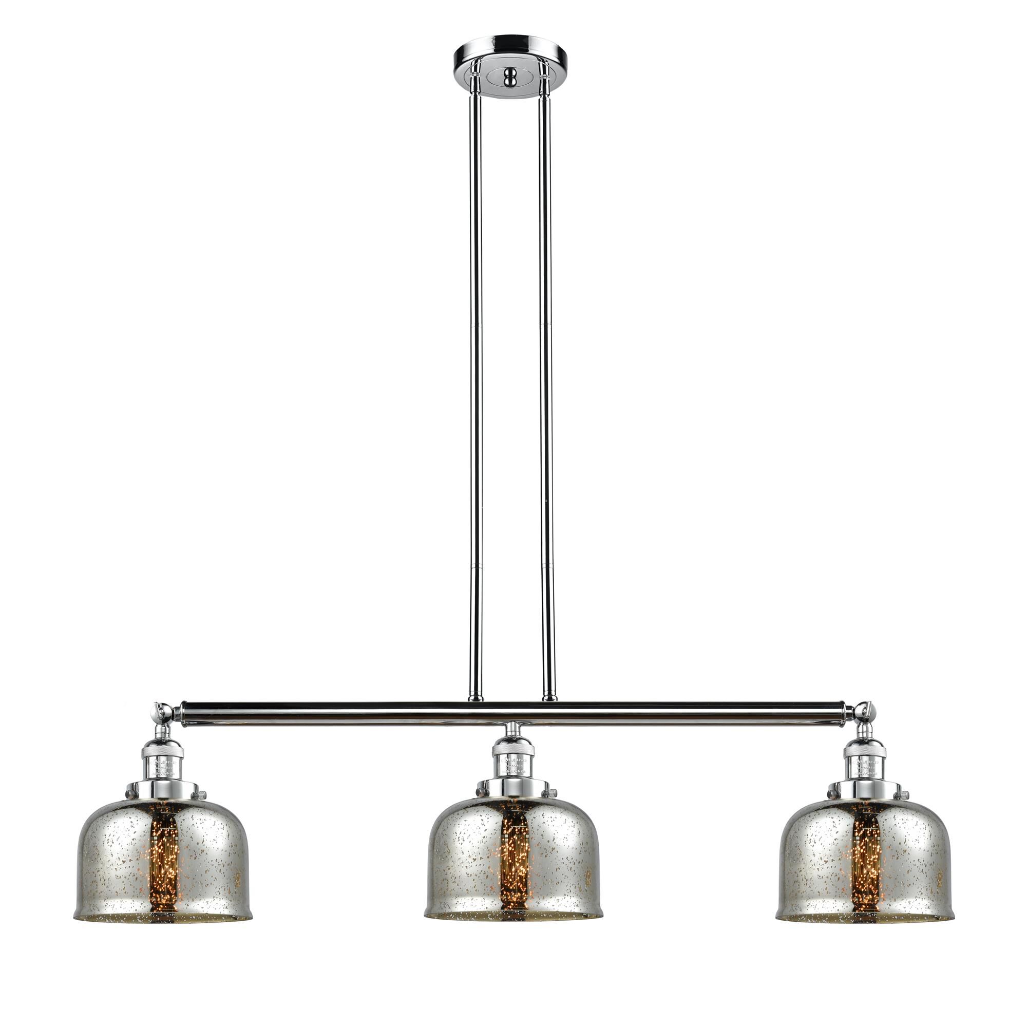 Bruno Marashlian Large Bell 41 Inch 3 Light Linear Suspension Light by Innovations Lighting