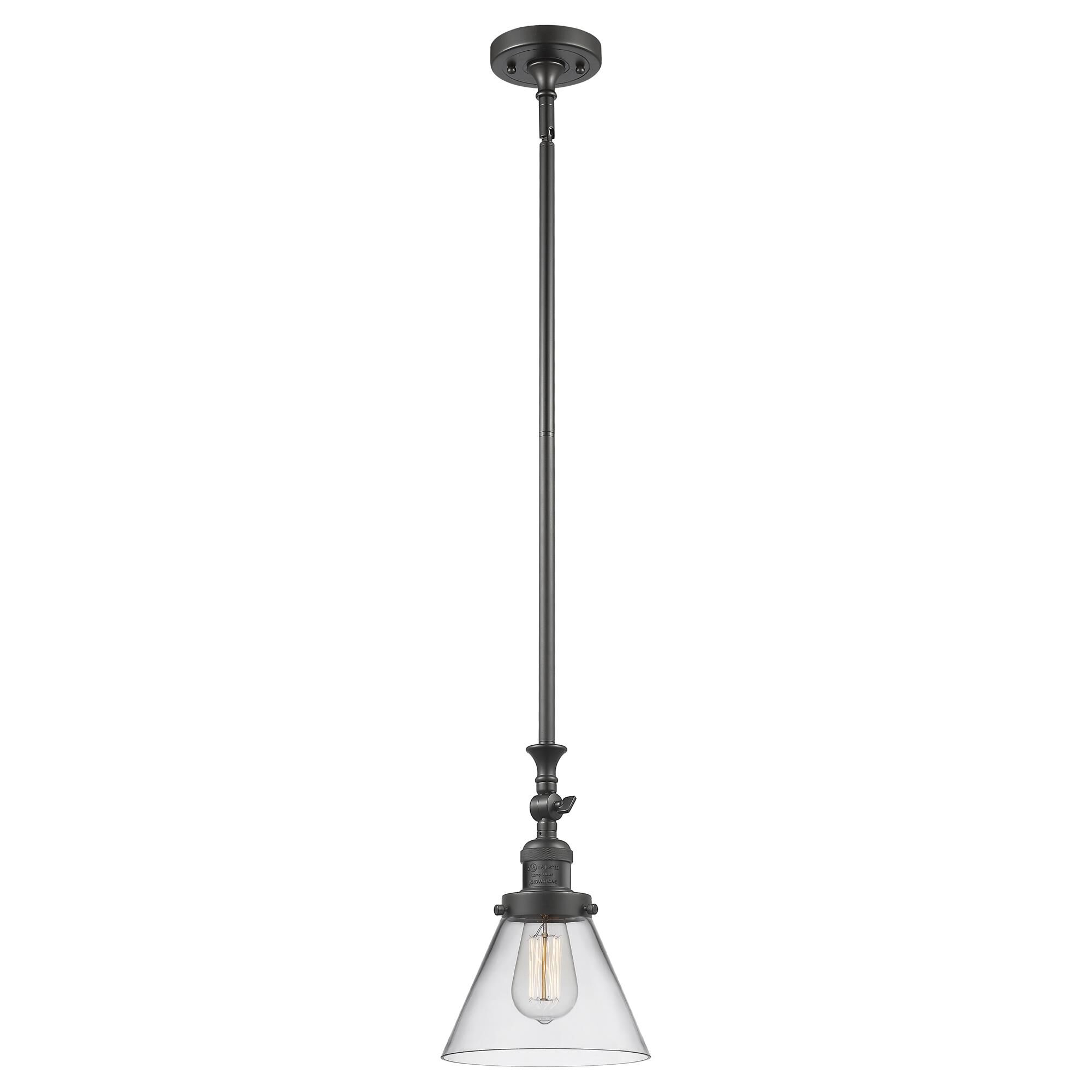 Shown in Oil Rubbed Bronze finish and Clear glass