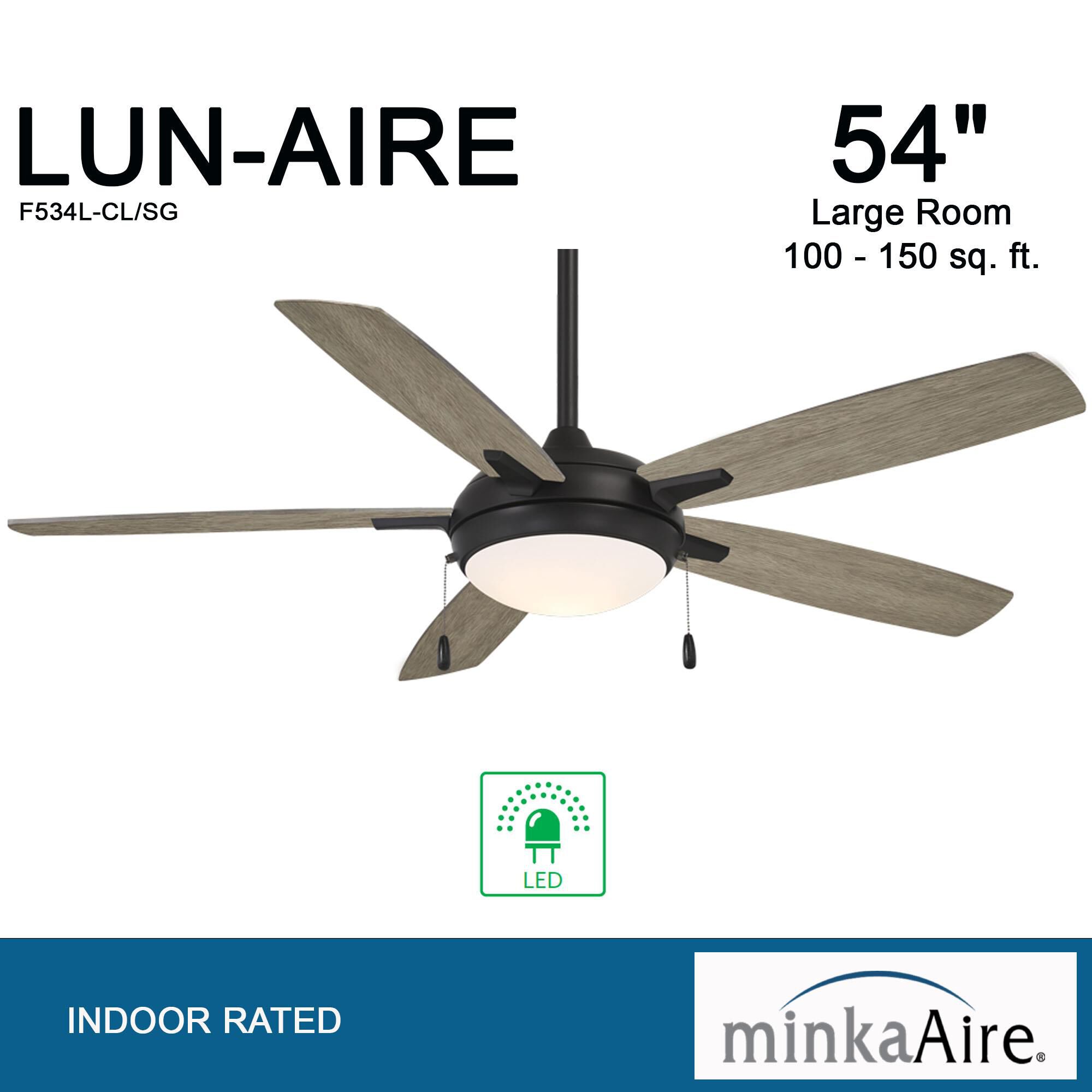 Lun-Aire Ceiling Fan by Minka Aire