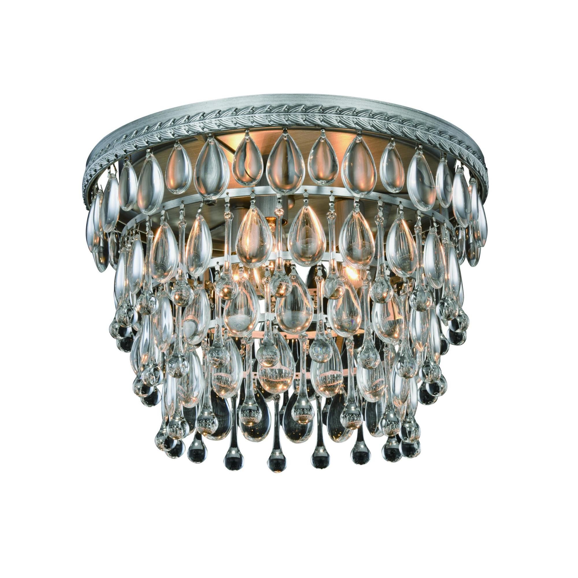 Urban Classic Nordic 15 Inch 3 Light Flush Mount by Elegant Lighting