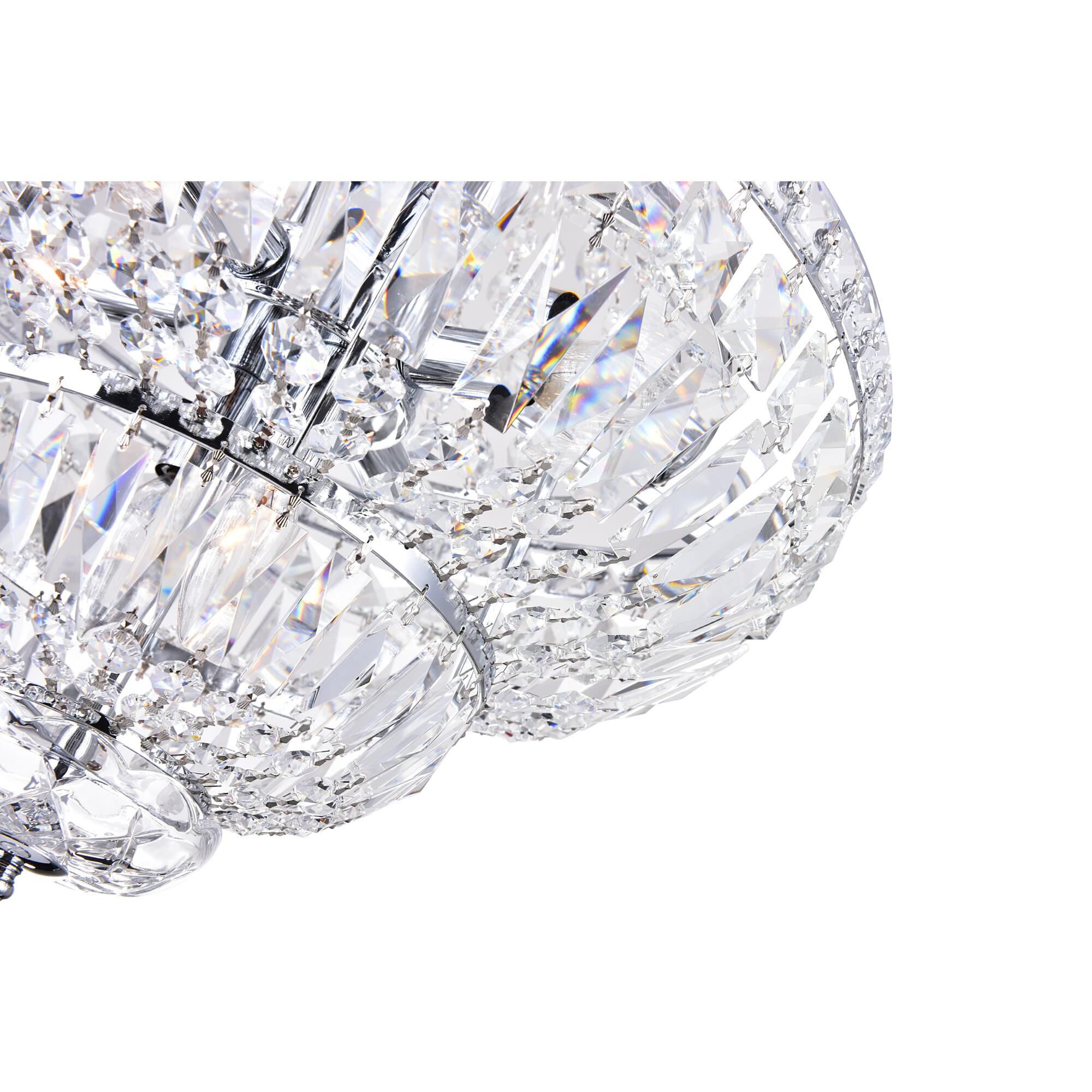 Stefania 18 Inch 8 Light Mini Chandelier by CWI Lighting