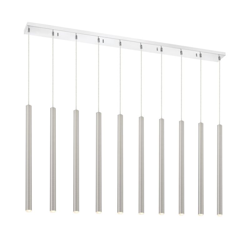 Forest 56 Inch 10 Light LED Linear Suspension Light by Z-Lite