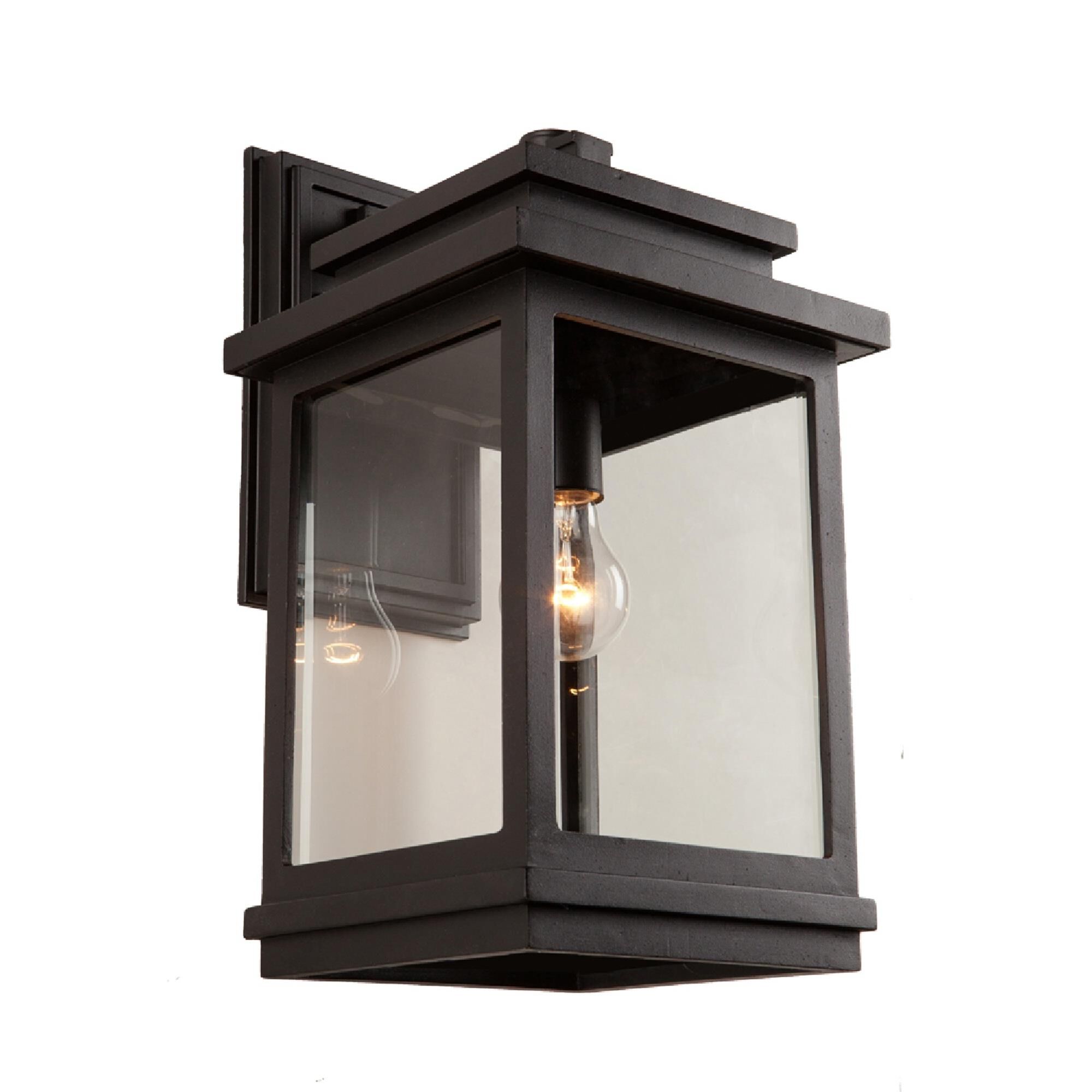 Shown in Oil Rubbed Bronze finish and Clear glass