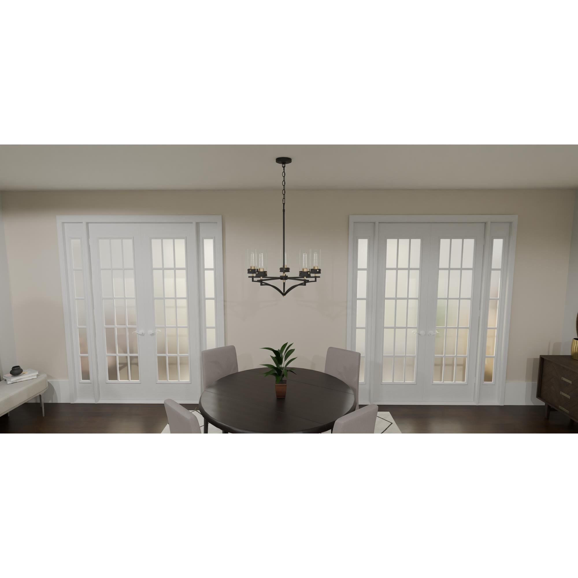 Hillside 26 Inch 5 Light Chandelier by Quoizel